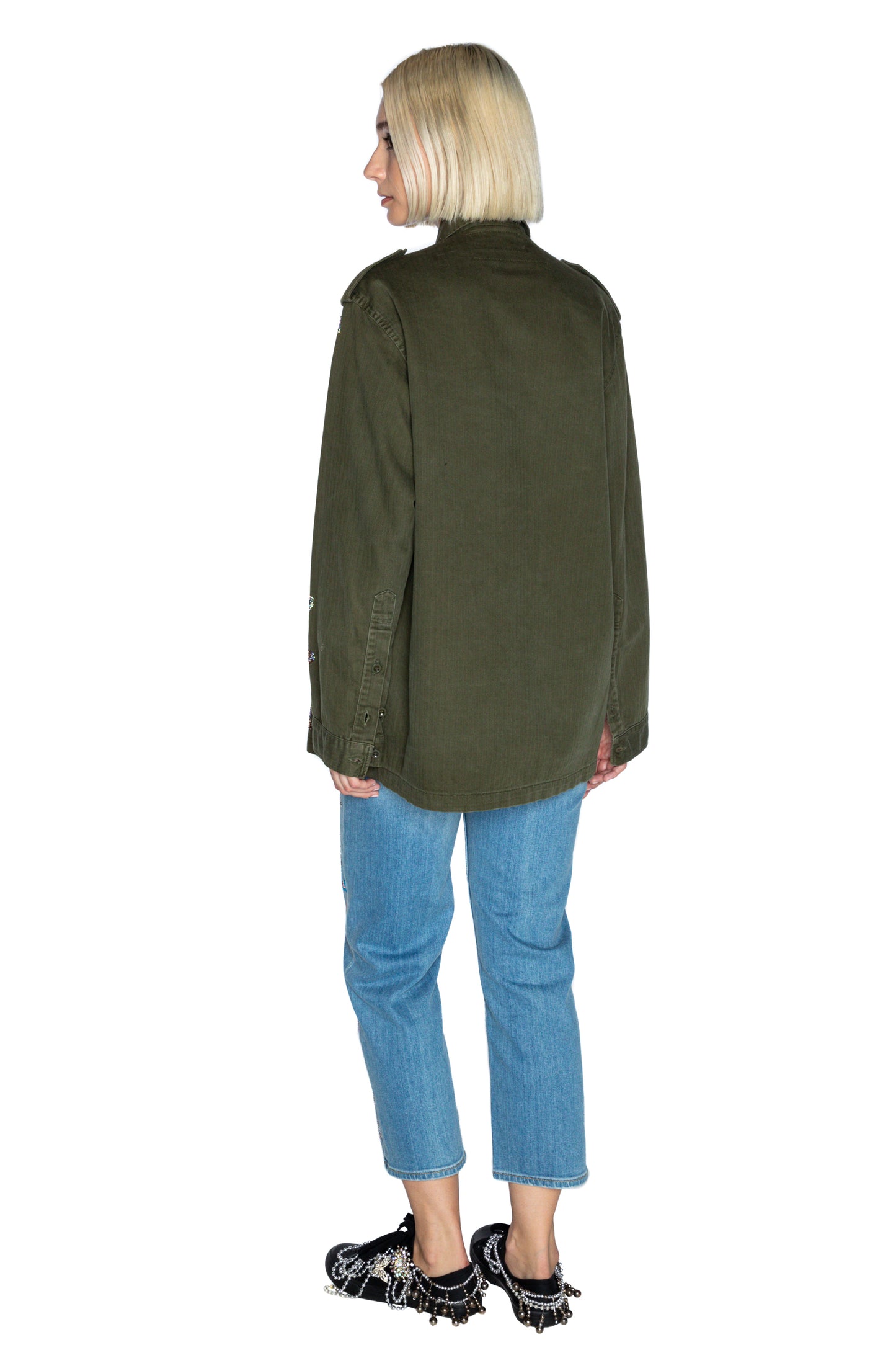 'Millions of Butterflies' Vintage French Military Jacket - - Libertine