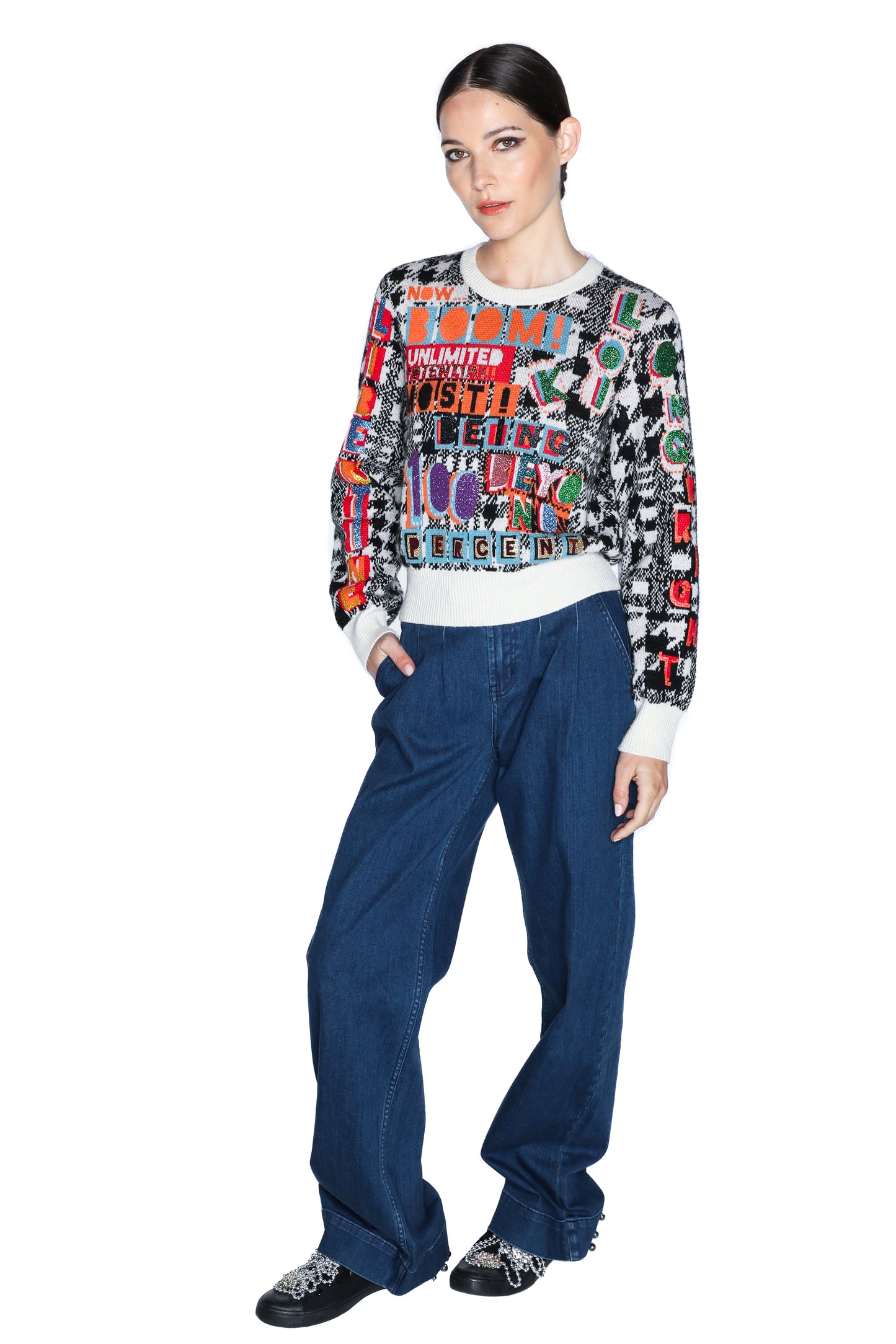 'UNLIMITED POTENTIAL' SHRUNKEN PULLOVER - - Libertine