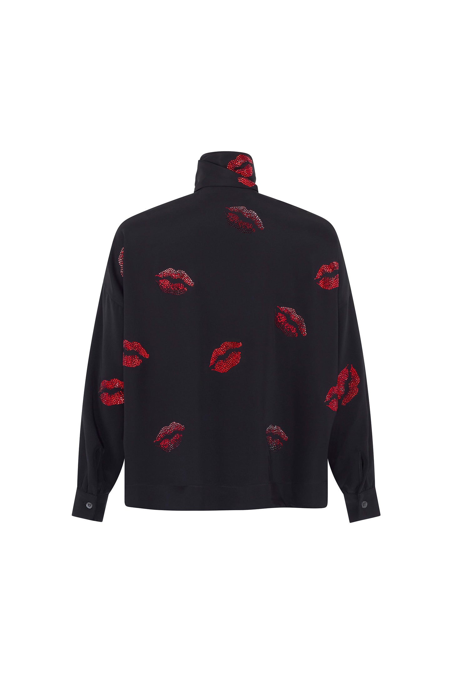 'BISOU' CRYSTAL TIE BLOUSE - TOPS - Libertine