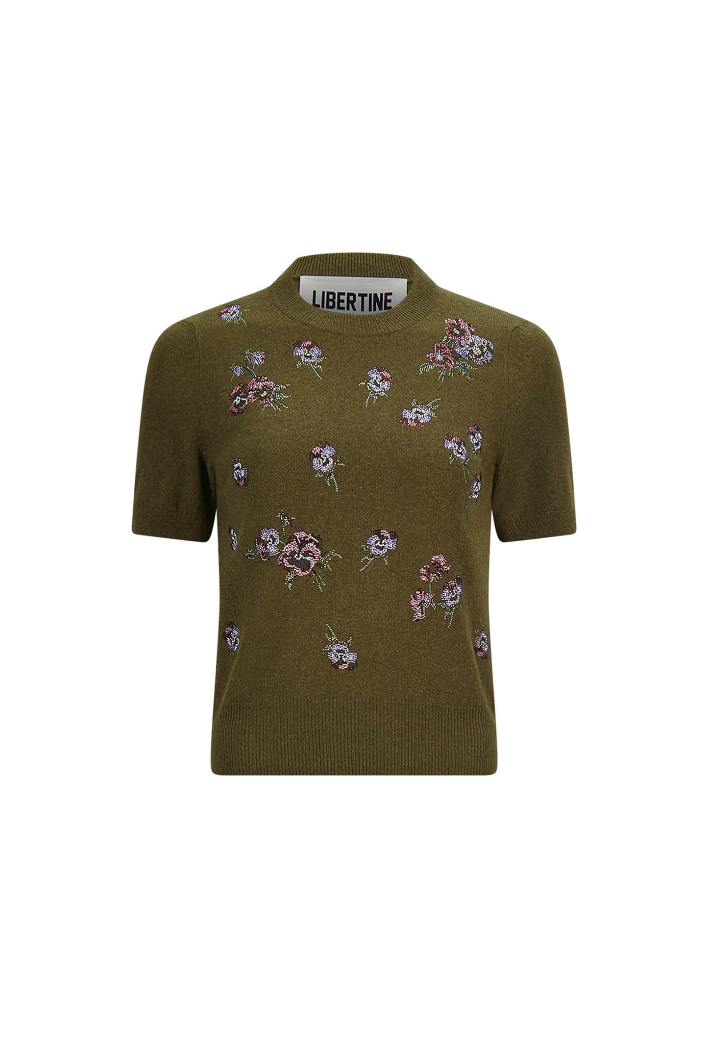 'PANSIES' SHORT SLEEVE PULLOVER - - Libertine