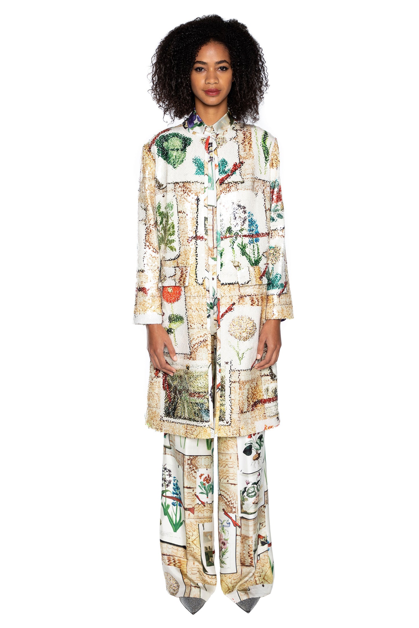 SEQUIN 'COLEFAX' L/S DUSTER - - Libertine