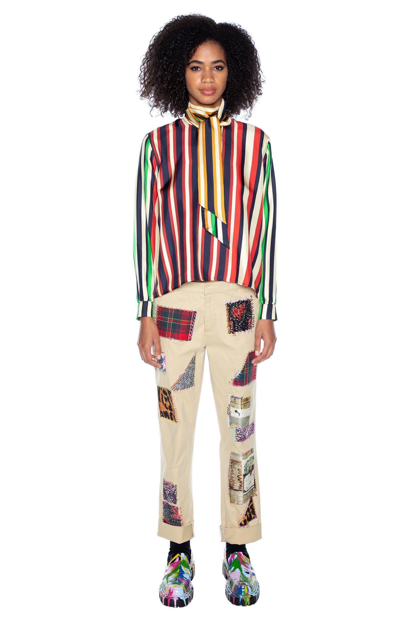 'PATCHWORK' WOMEN'S CHINOS - - Libertine