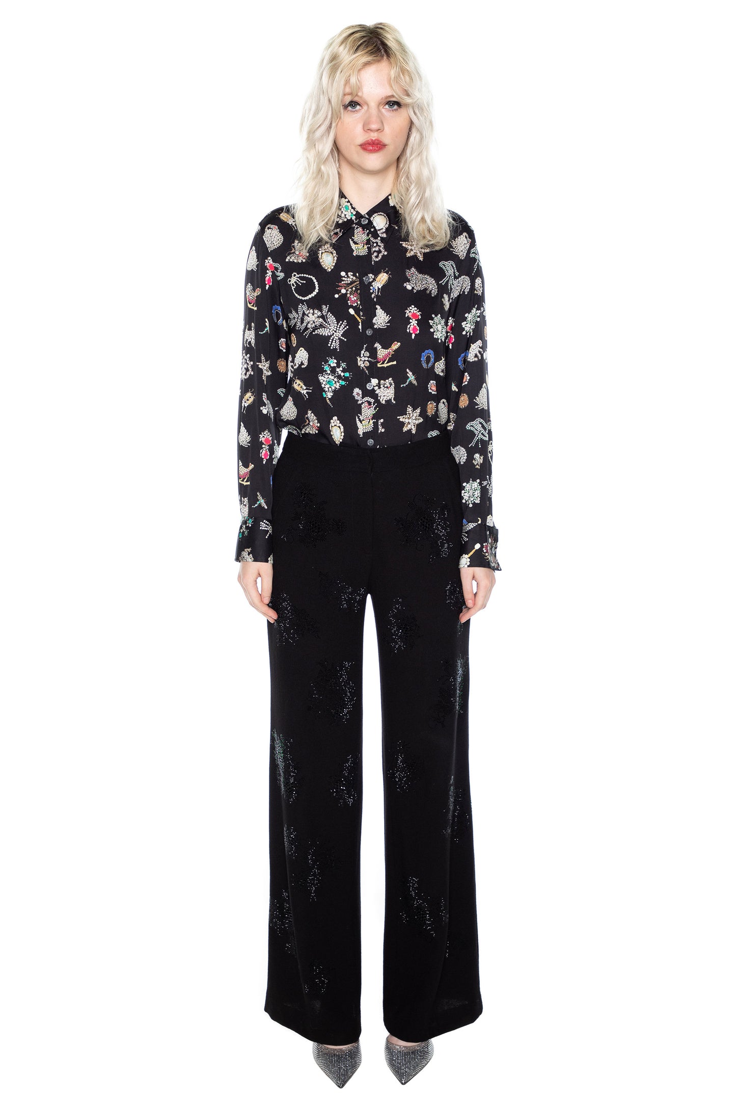 'GOTHIC GARDEN' WIDE LEG PANTS - - Libertine