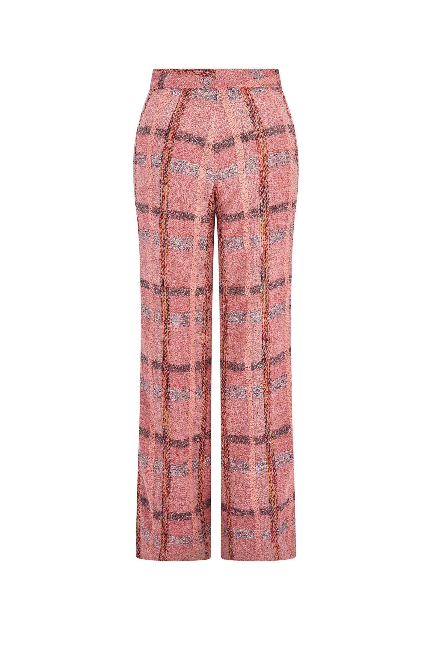 'PINK BOUCLE' NEW WIDE LEG PANTS - - Libertine