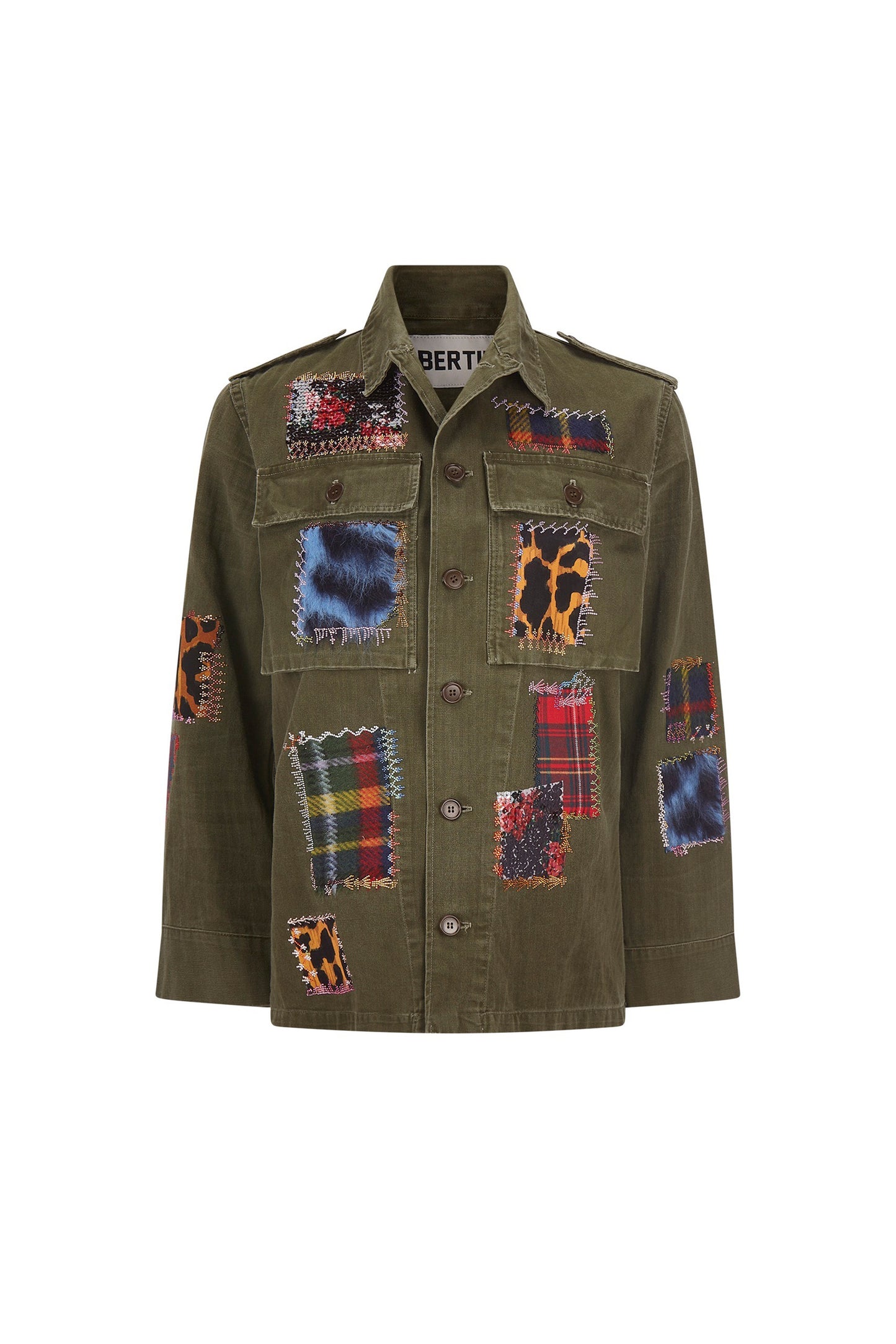 'PATCHWORK' VINTAGE FRENCH MILITARY JACKET - - Libertine