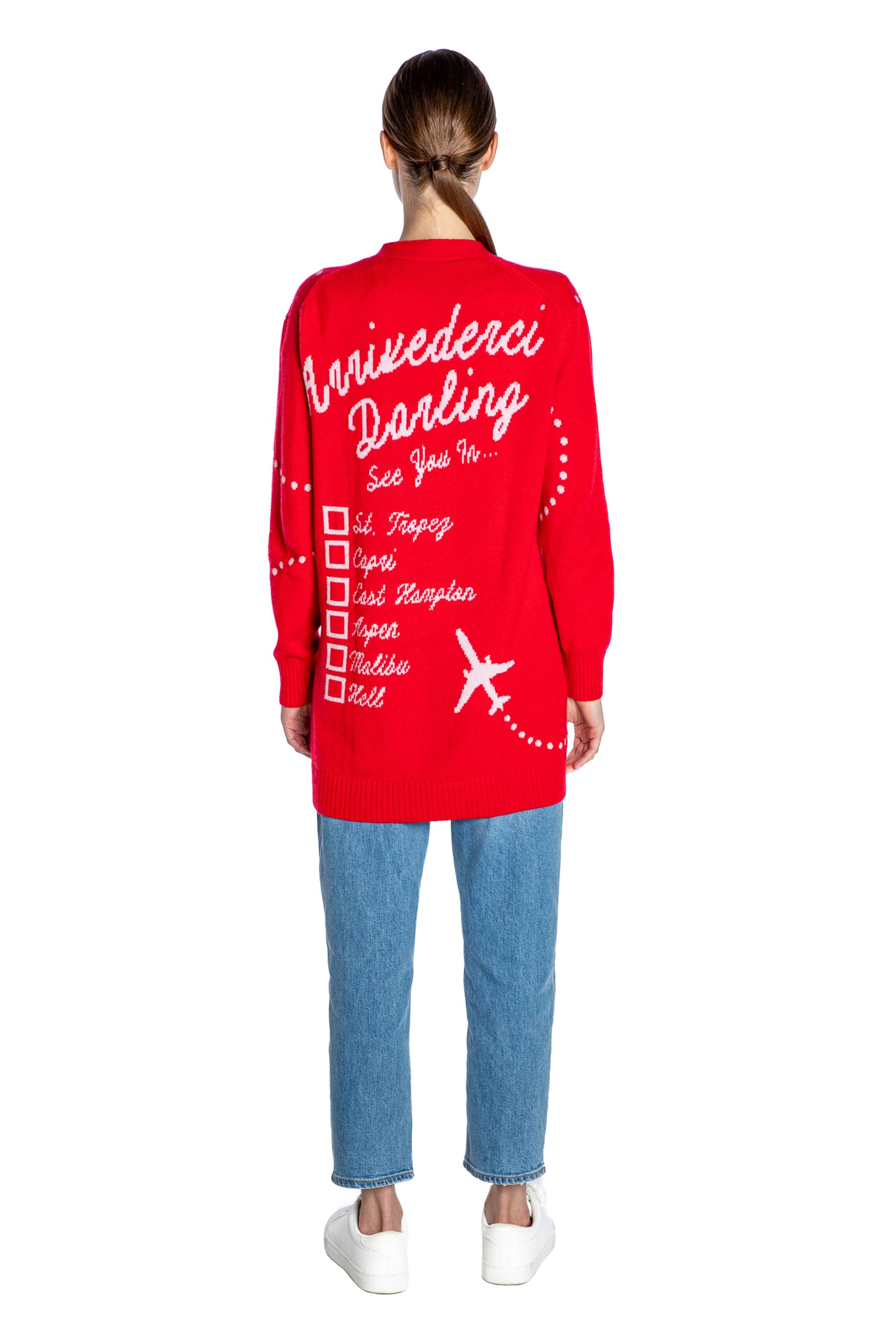'ARRIVEDERCI DARLING' OVERSIZED CARDIGAN - - Libertine