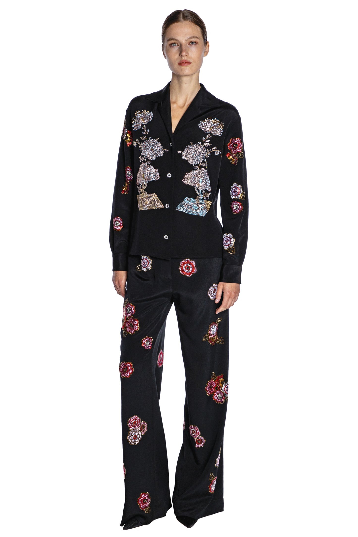 'BONSAI COLLAGE' PJ BLOUSE - - Libertine