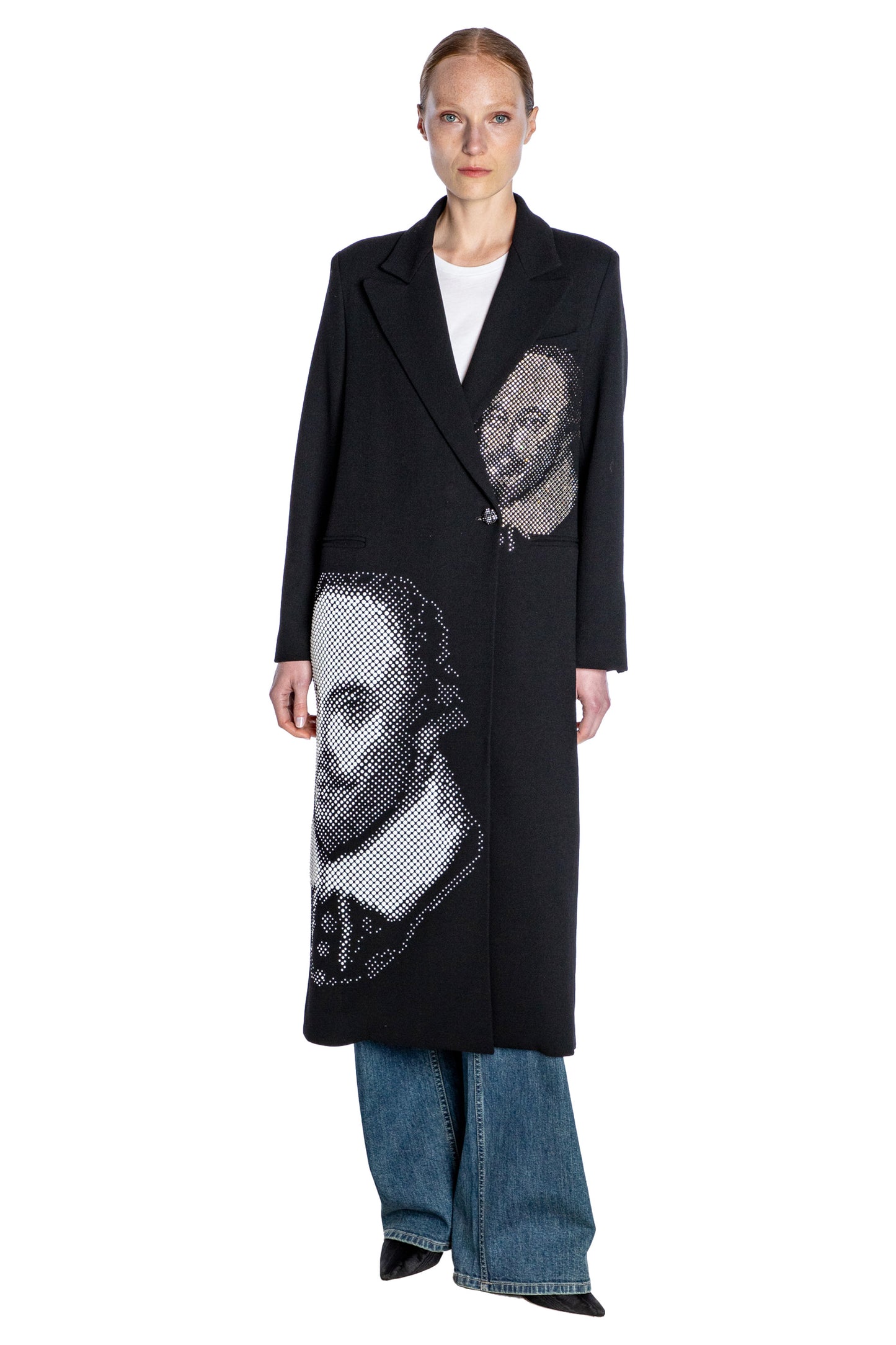 'SHAKESPEAREAN' SINGLE BREASTED MIDI COAT - - Libertine