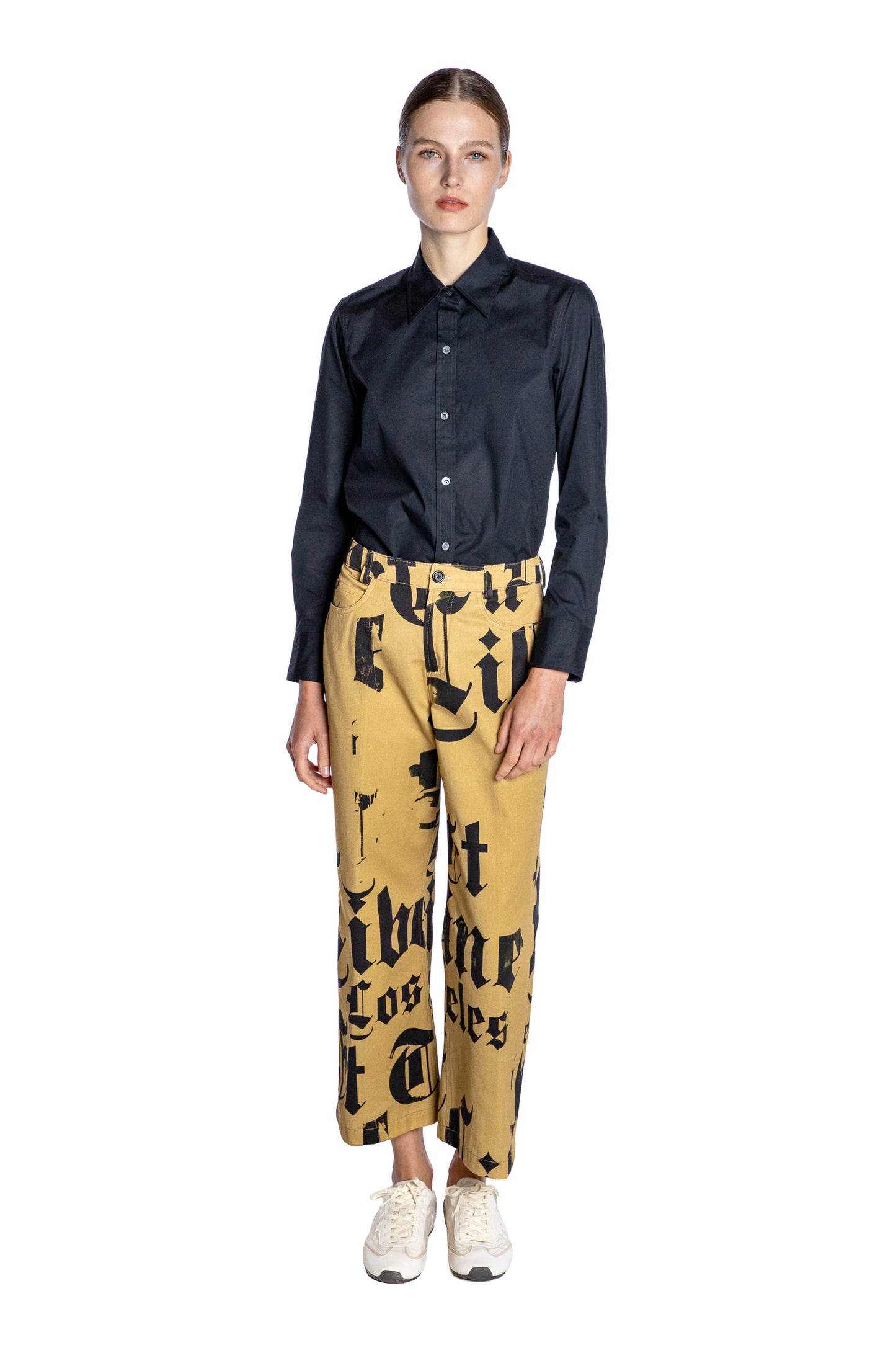 'LIBERTINE GOTHIC' CROPPED WIDE LEG PANT - - Libertine