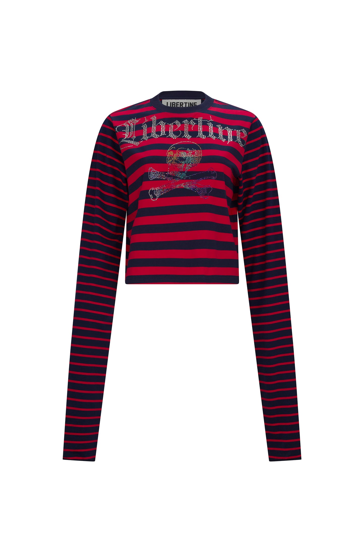 'SKULL N BONES' LONGEST SLEEVE T SHIRT - - Libertine