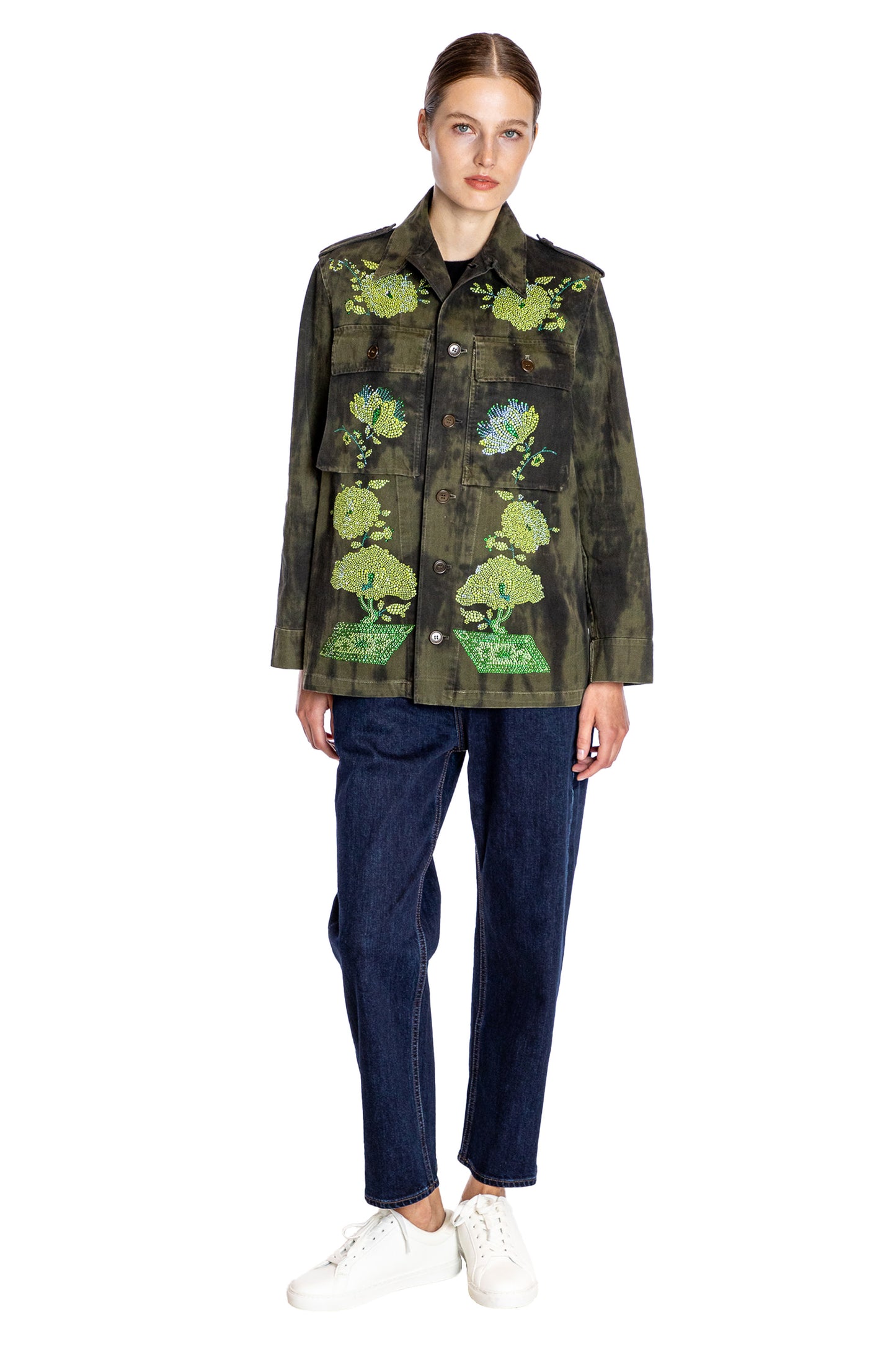 'BONSAI GARDEN' VINTAGE FRENCH MILITARY JACKET - - Libertine