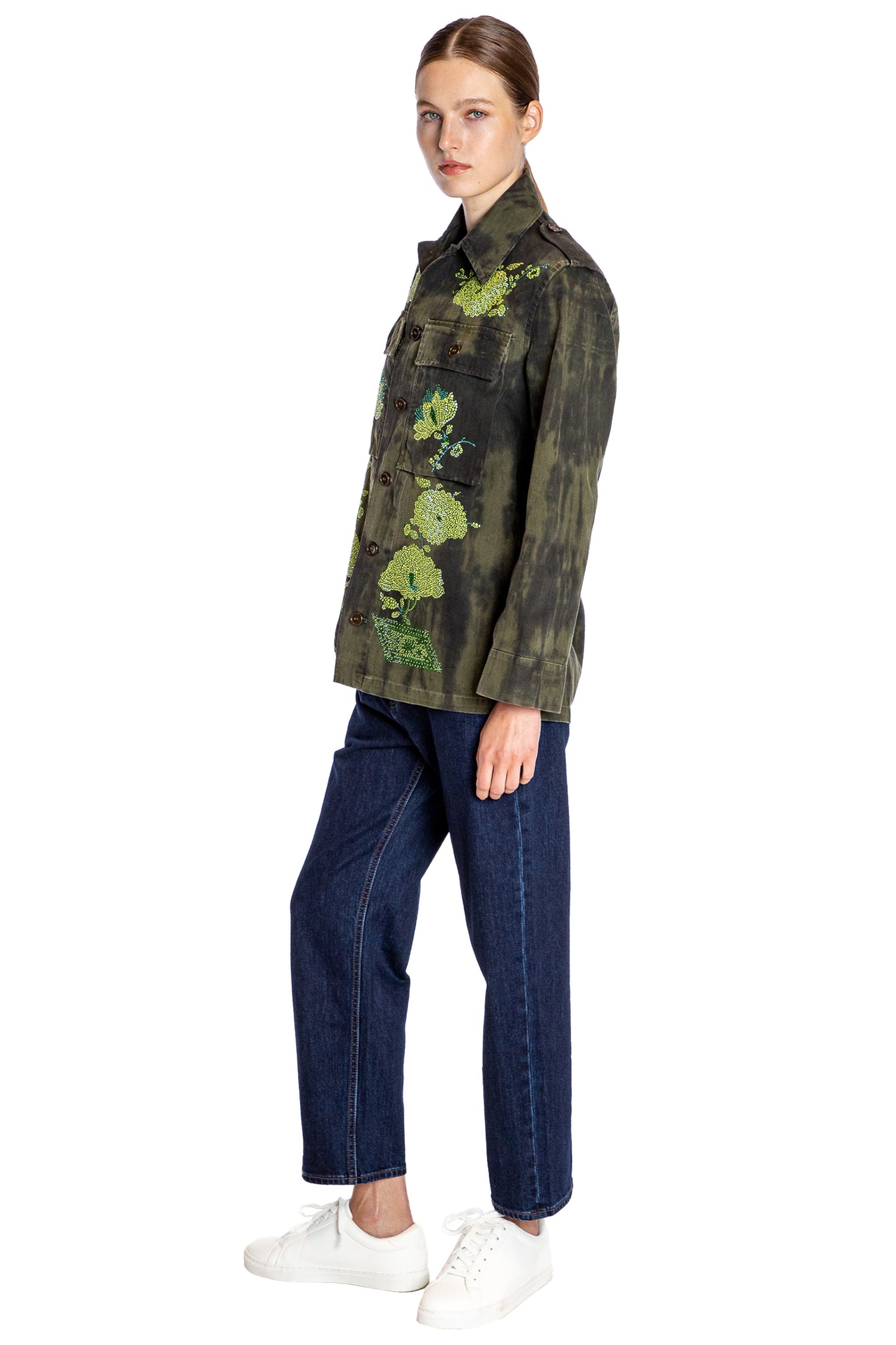 'BONSAI GARDEN' VINTAGE FRENCH MILITARY JACKET - - Libertine