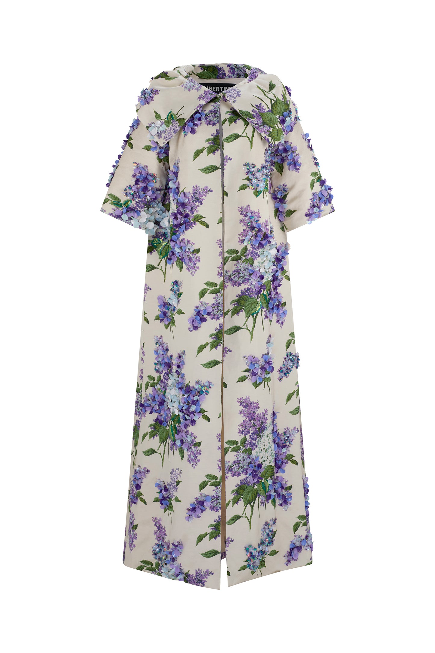 'EMBELLISHED LILAC GARDEN' GOWN LENGTH JACKIE OPERA COAT - COATS - Libertine