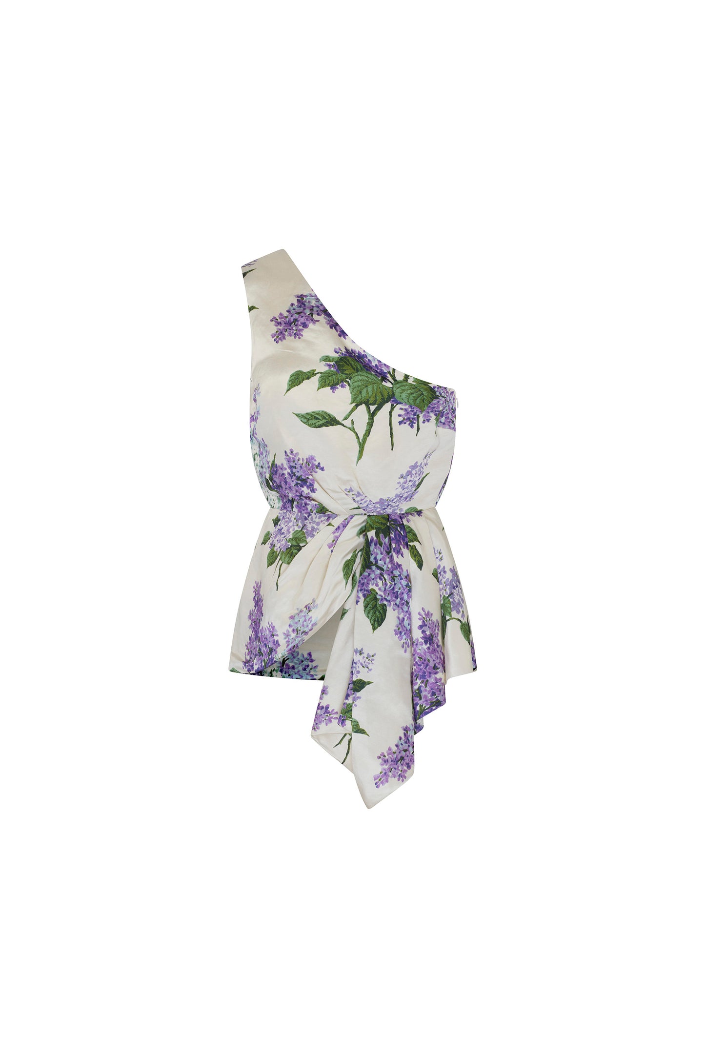 'LILAC GARDEN' ONE SHOULDER BLOUSE - TOPS - Libertine