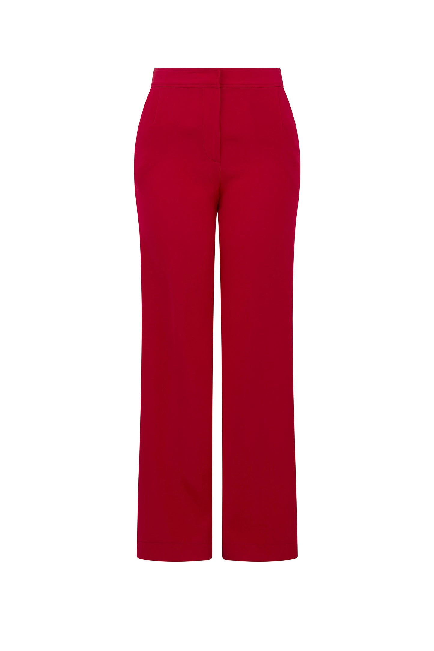 'OVERSATURATED SILKS' RED WIDE LEG TROUSERS - PANTS - Libertine