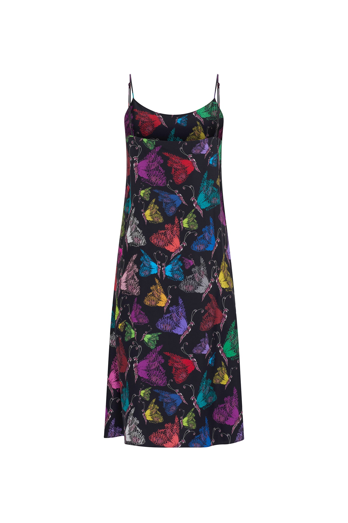 'MILLE PAPILLONS' STRAIGHT SLIP DRESS - DRESSES - Libertine