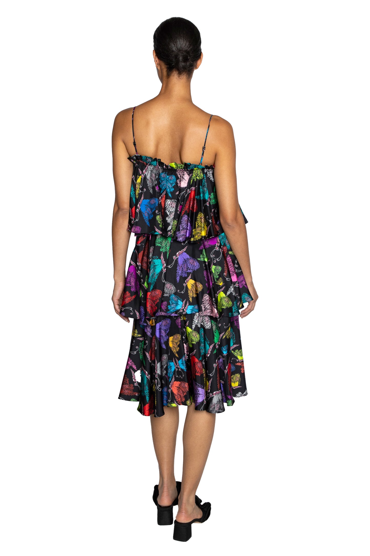 'MILLE PAPILLONS' CONVERTIBLE RUFFLE DRESS - DRESSES - Libertine