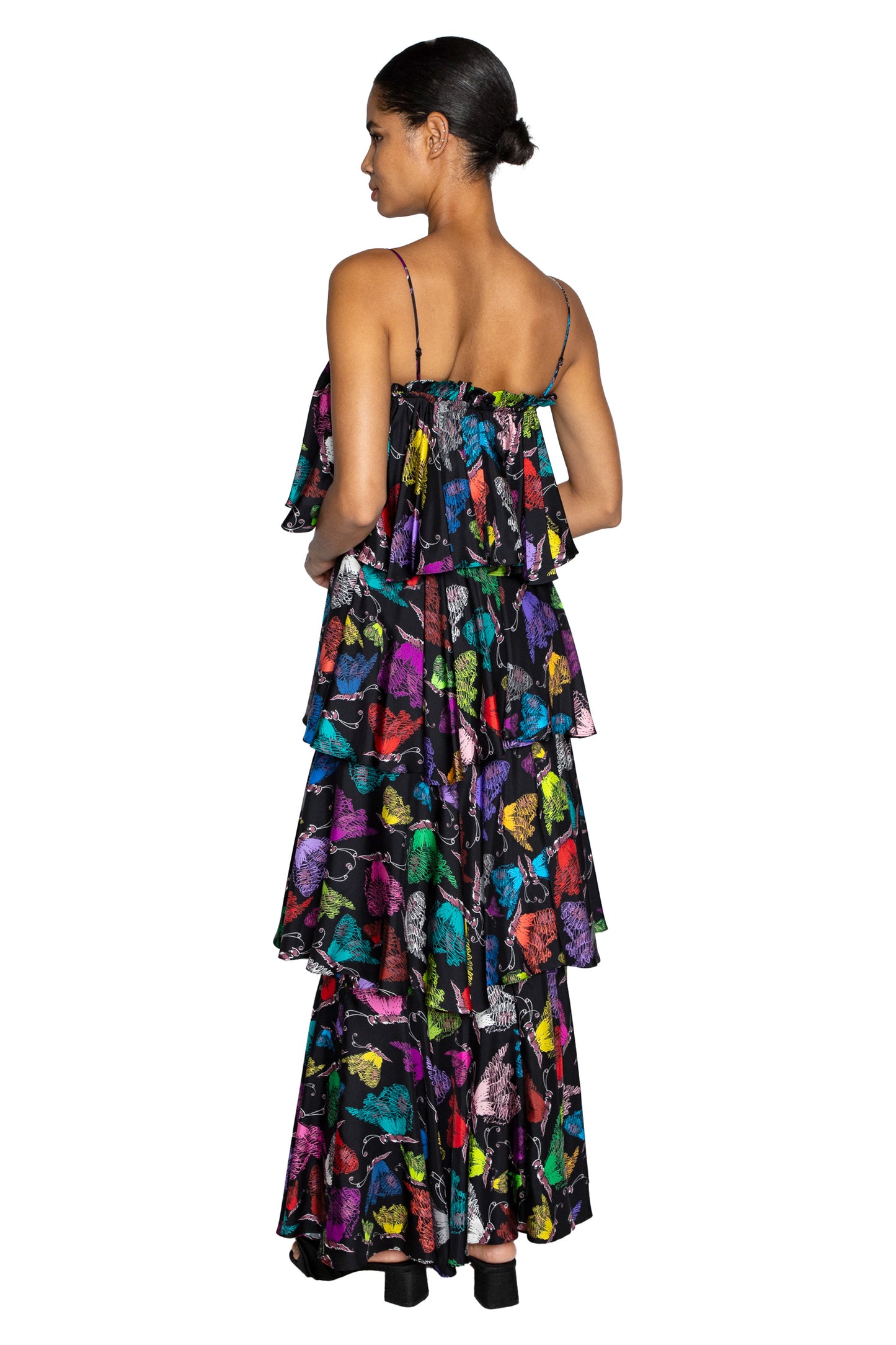 'MILLE PAPILLONS' CONVERTIBLE RUFFLE DRESS - DRESSES - Libertine