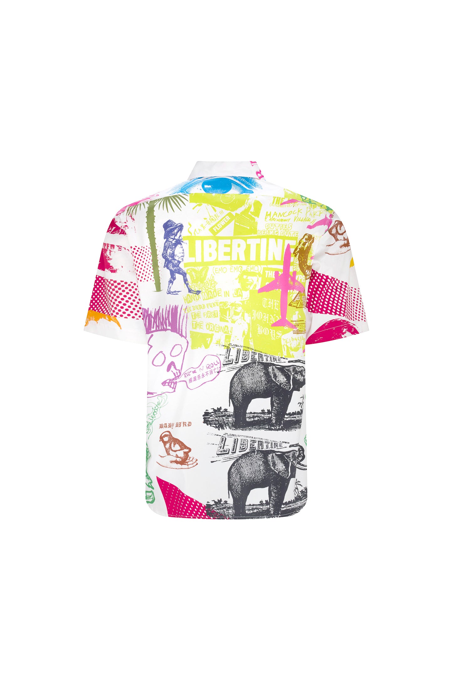 'LIBERTINE SILK SCREENS' SHORT SLEEVE CLASSIC SHIRT - - Libertine