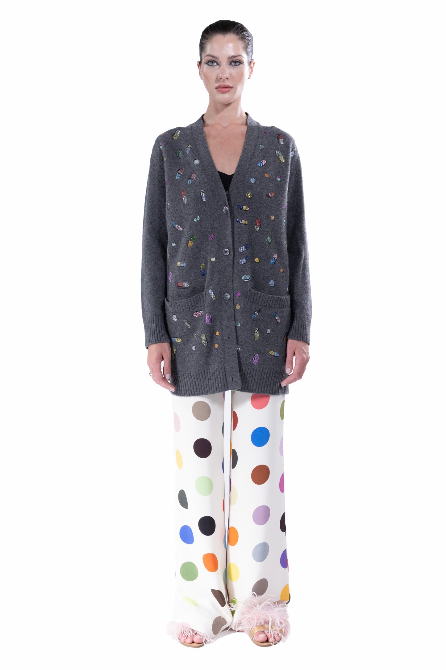 'MOTHERS LITTLE HELPERS' OVERSIZED CARDIGAN - - Libertine