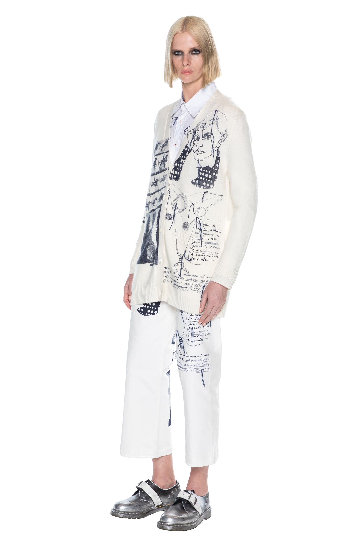 'SKETCHY' OVERSIZED CARDIGAN - - Libertine