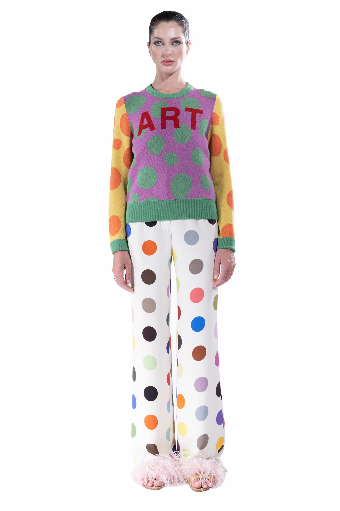 'ART LIFE' SHRUNKEN PULLOVER SWEATER - - Libertine