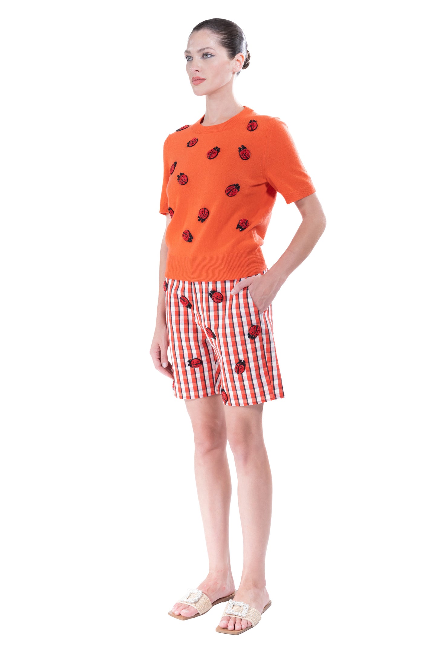 'LADYBUG SUMMER CHECK' WOMEN'S SHORT - - Libertine
