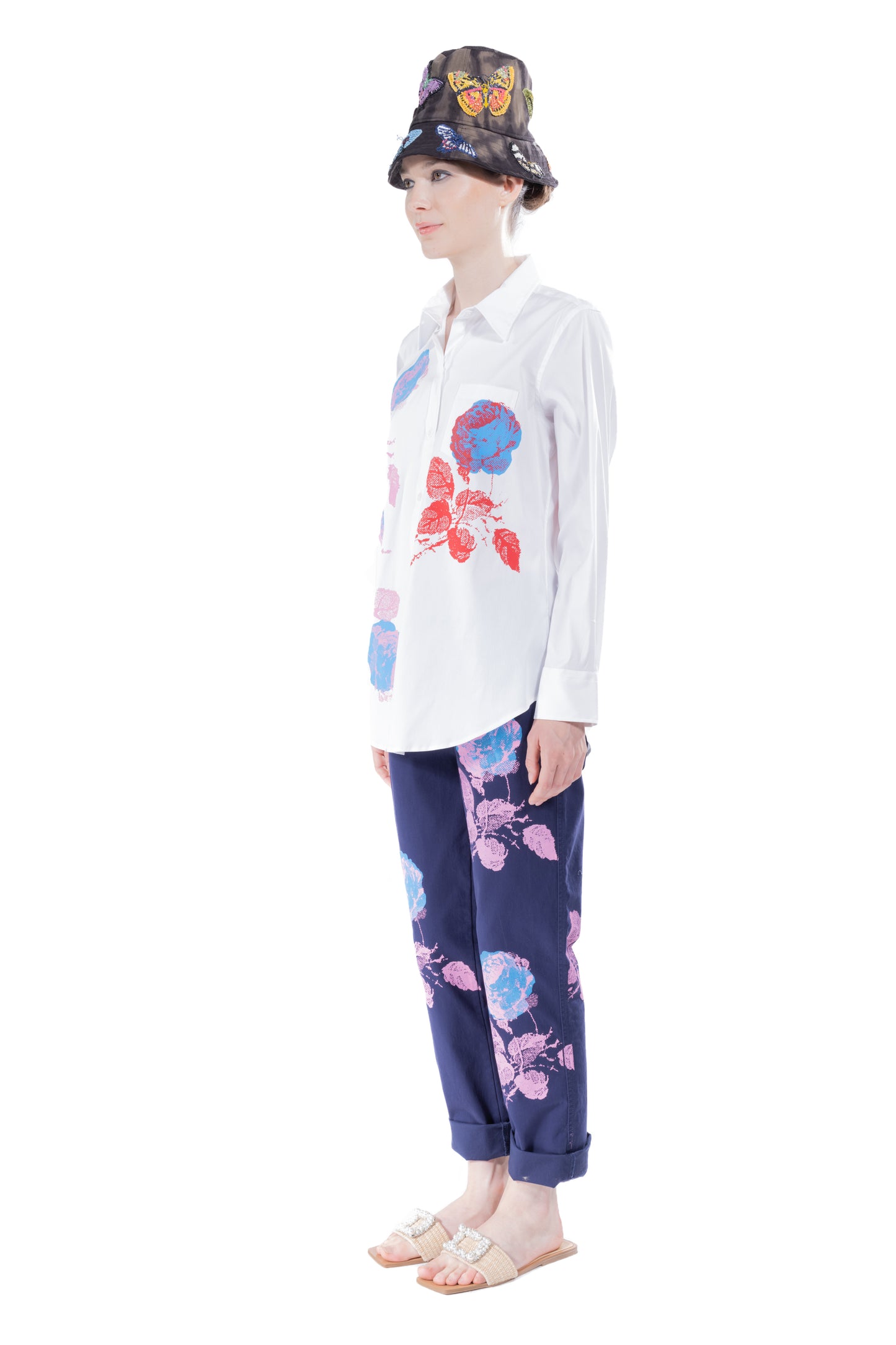 'STONE ROSES' WOMEN'S NAVY CHINOS - - Libertine