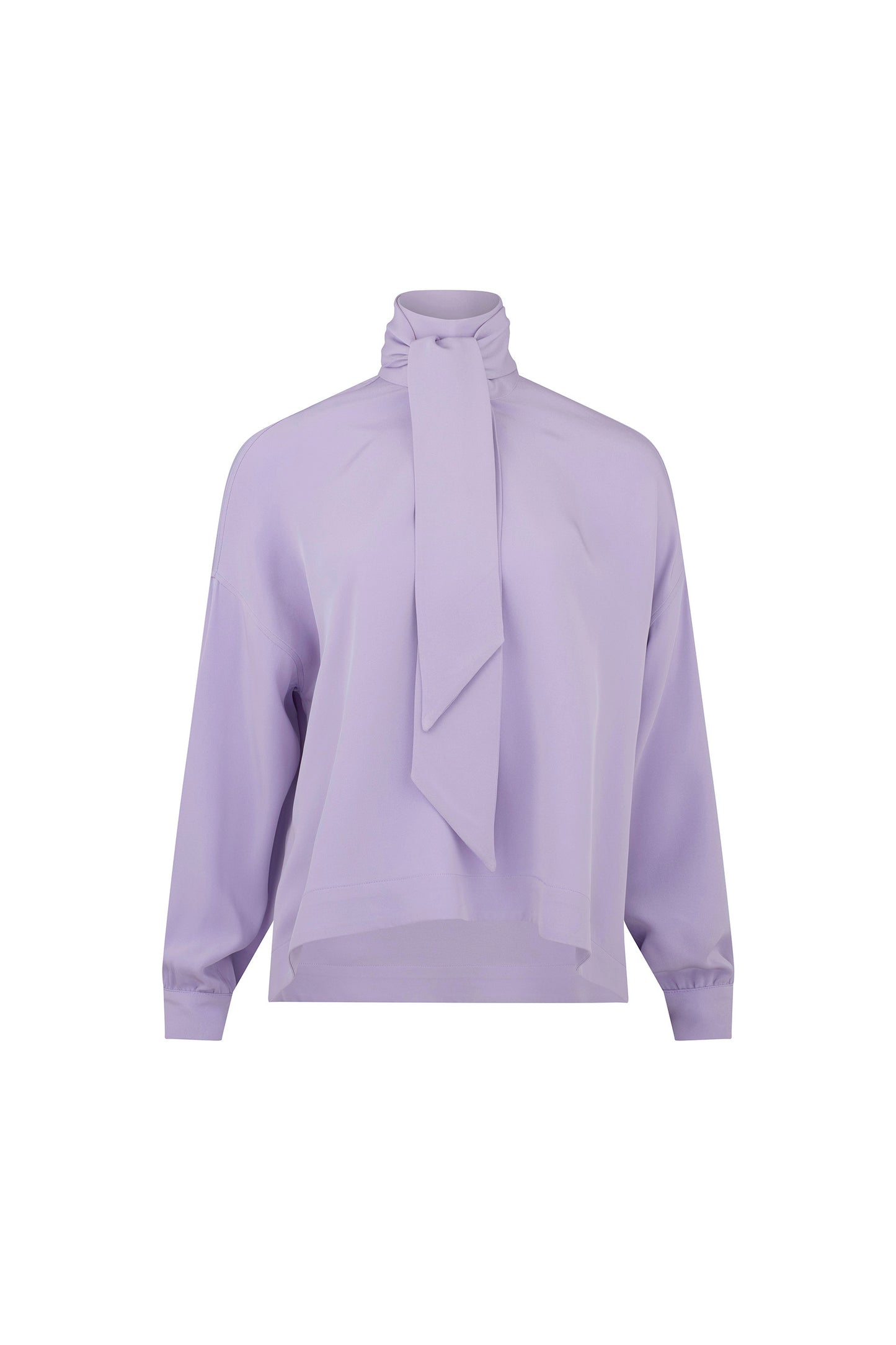 'Powdered Violet' Tie Blouse - - Libertine