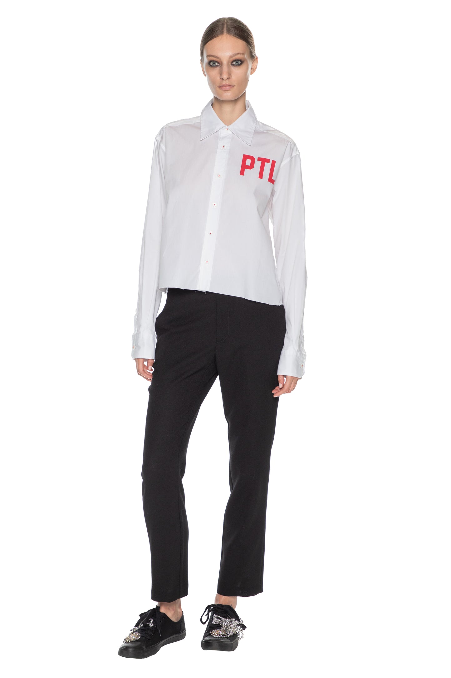 'PTL' CROPPED CLASSIC SHIRT - - Libertine