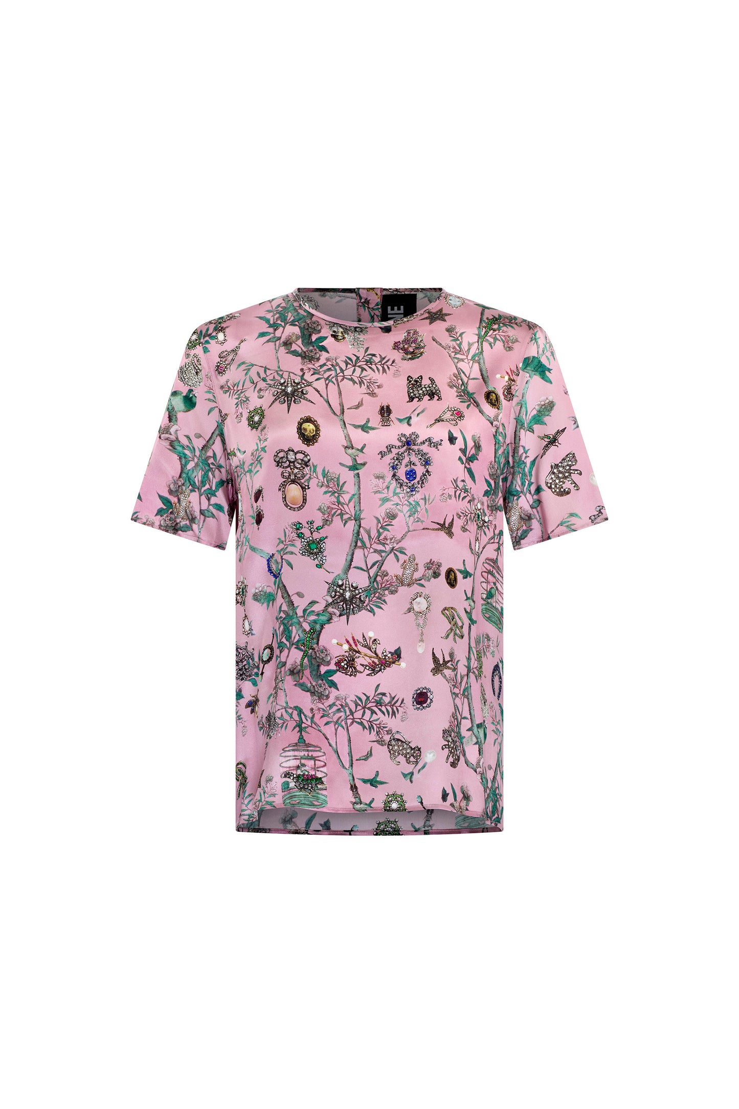 'Pauline De Rothschild' Short Sleeve Blouse - - Libertine