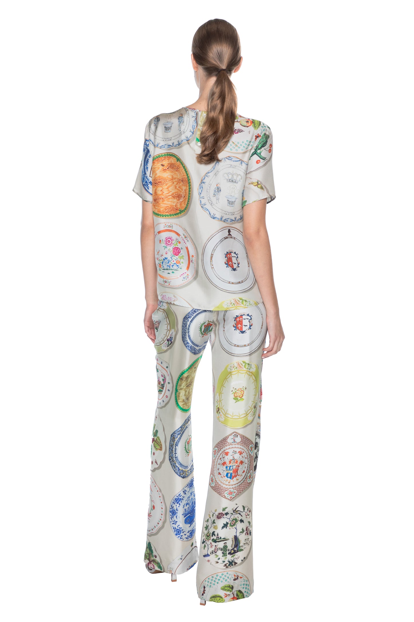 'CHELSEA PLATES' SHORT SLEEVE BLOUSE - TOPS - Libertine