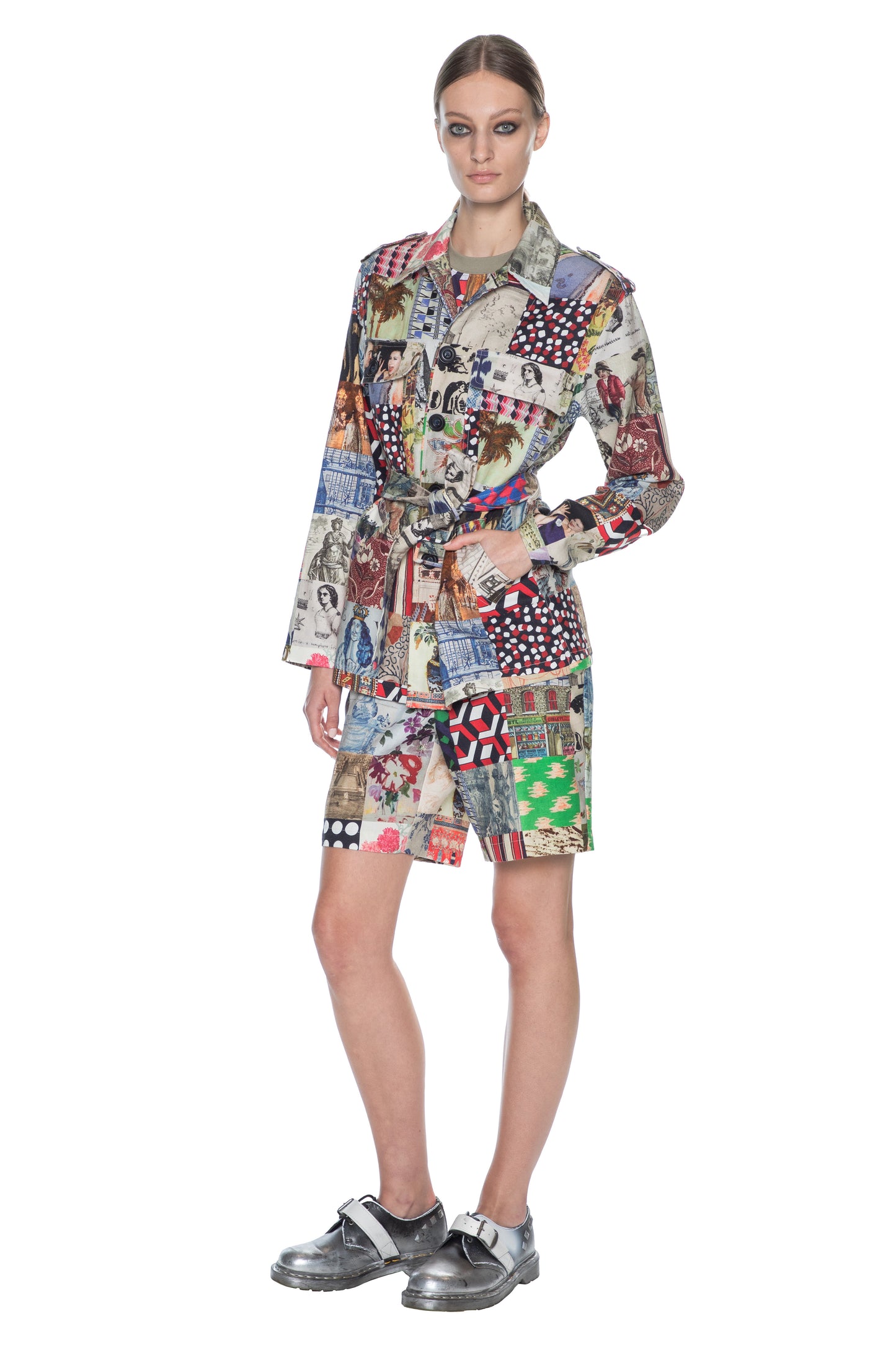 'BLOOMSBURY PATCHWORK' SAFARI JACKET - JACKETS - Libertine
