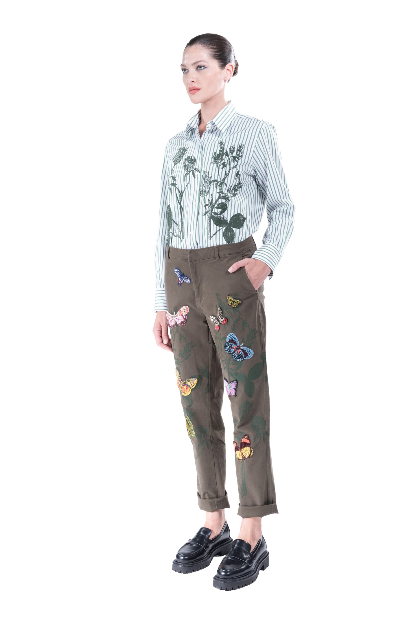 'Millions of Butterflies' Women's Chinos - - Libertine