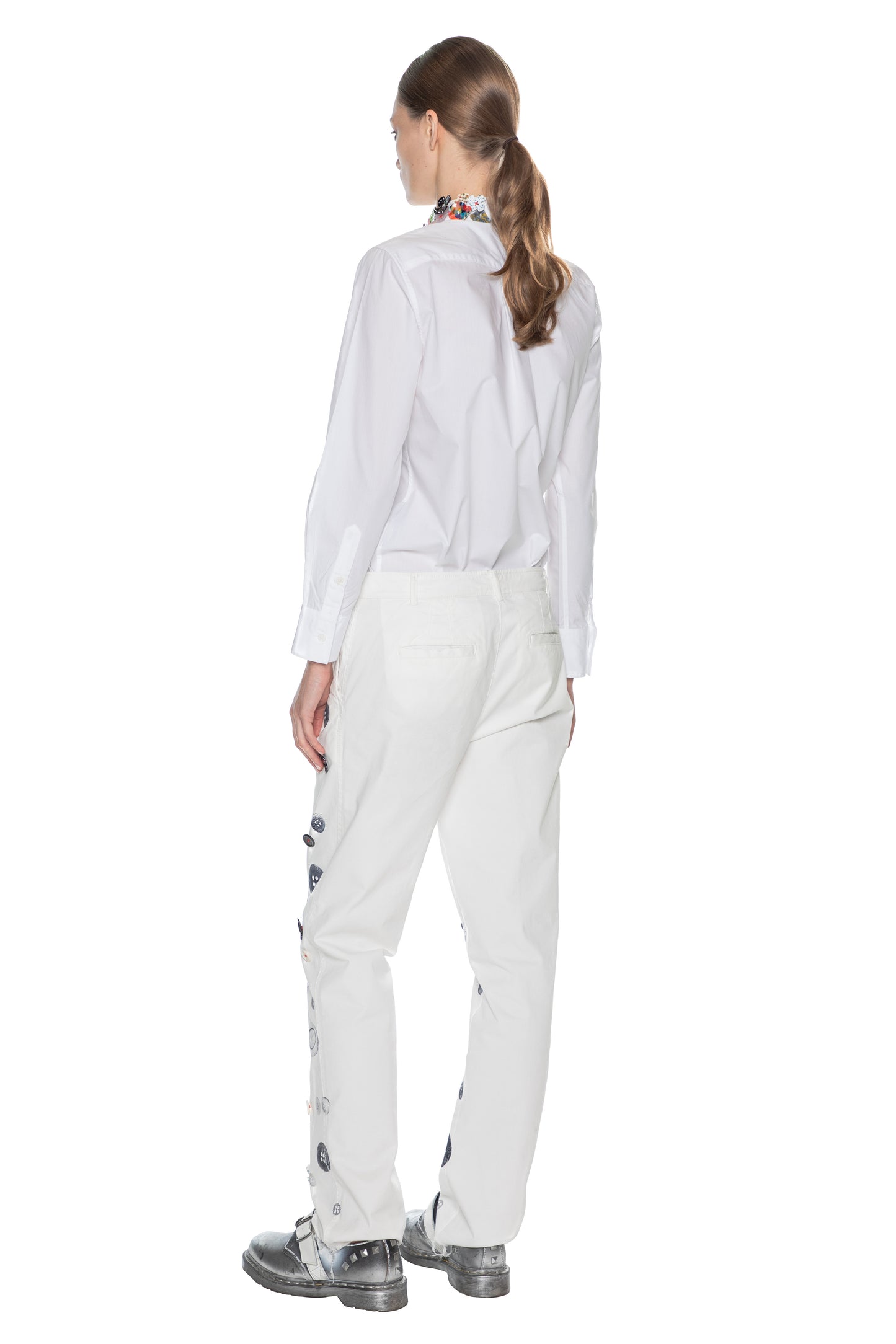 'EXISTENTIAL BUTTONS' WOMEN'S CHINOS - - Libertine
