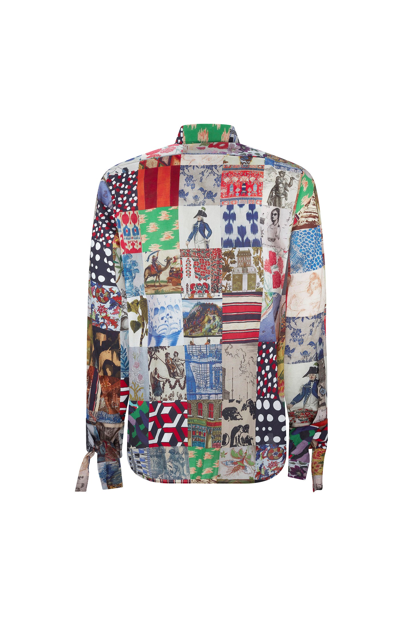 'BLOOMSBURY COLLAGE' MENS RUFFLE CLASSIC SHIRT - CLASSIC SHIRTS - Libertine