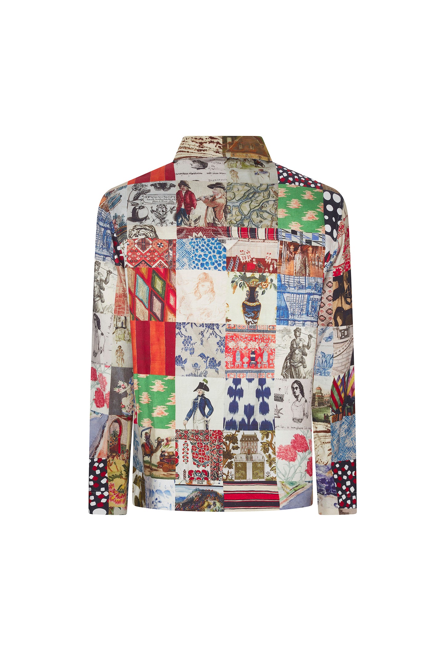 'BLOOMSBURY COLLAGE' HALF ZIP PULLOVER - PULLOVER - Libertine