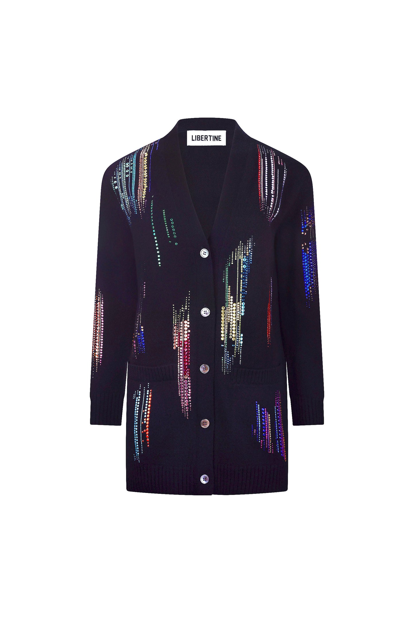 'FWB CRYSTAL' OVERSIZED CARDIGAN - - Libertine