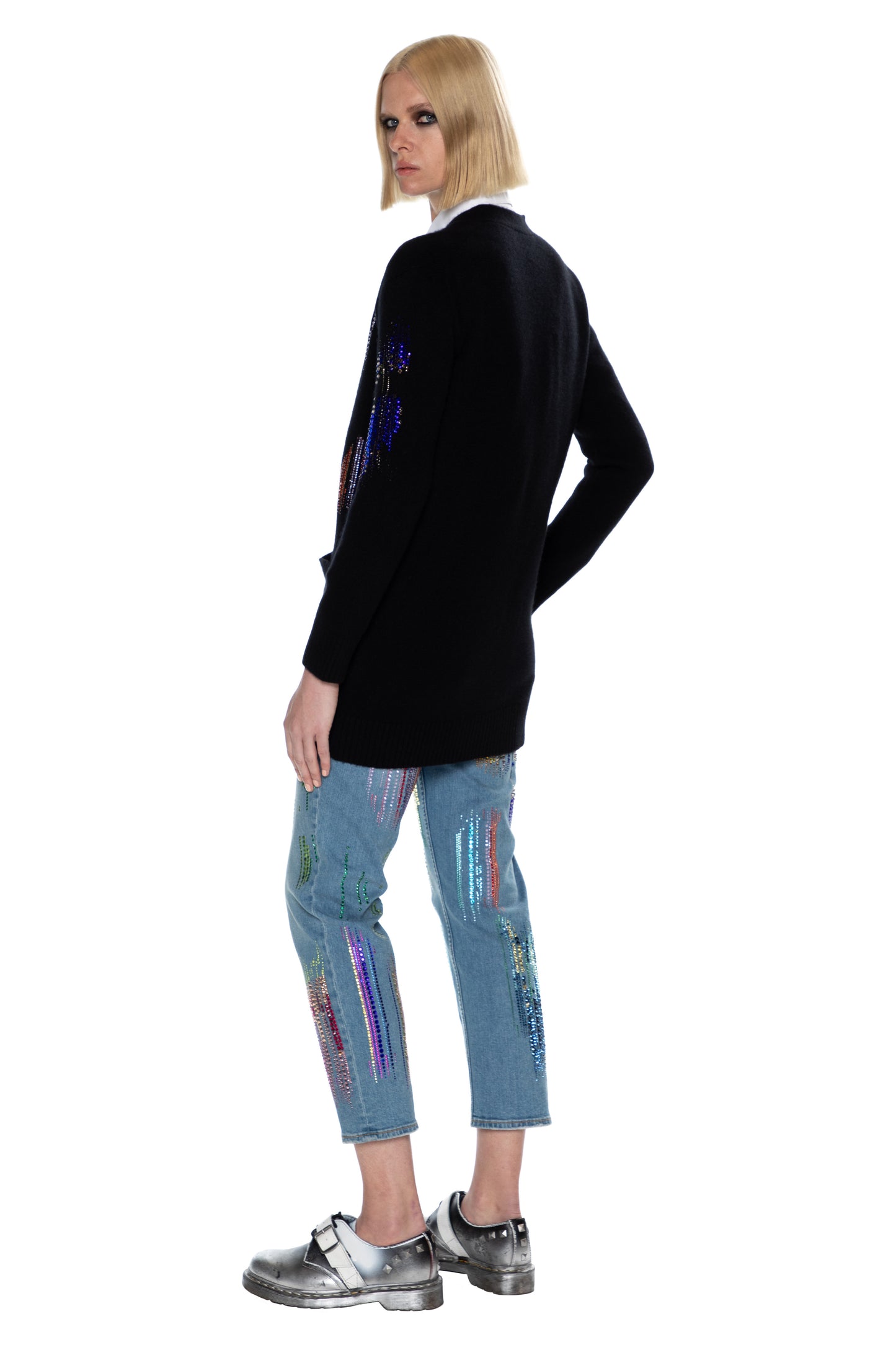 'FWB CRYSTAL' OVERSIZED CARDIGAN - - Libertine