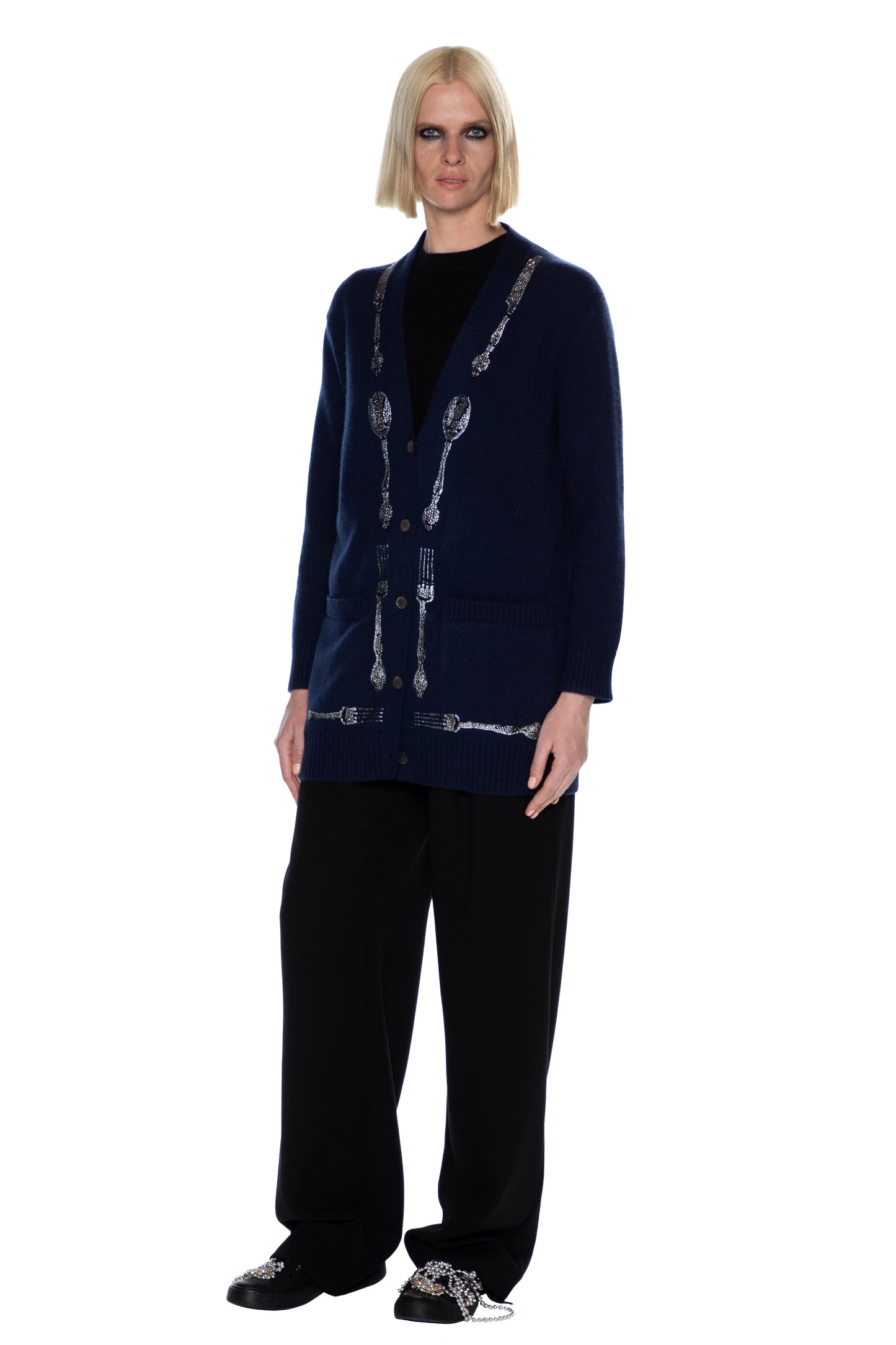 'MICHELIN STAR' OVERSIZED CARDIGAN - - Libertine