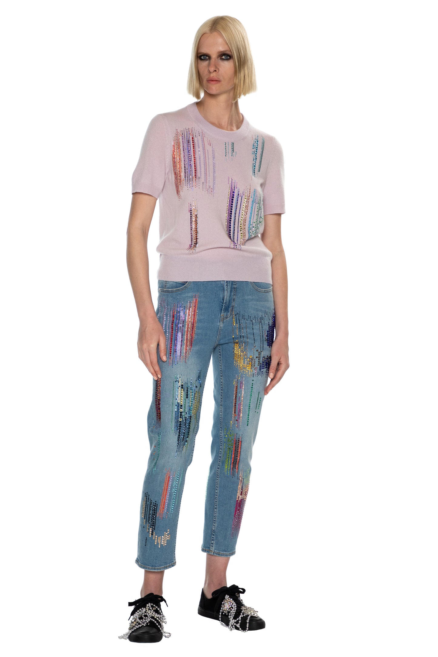 'FWB CRYSTAL' SHORT SLEEVE PULLOVER - - Libertine