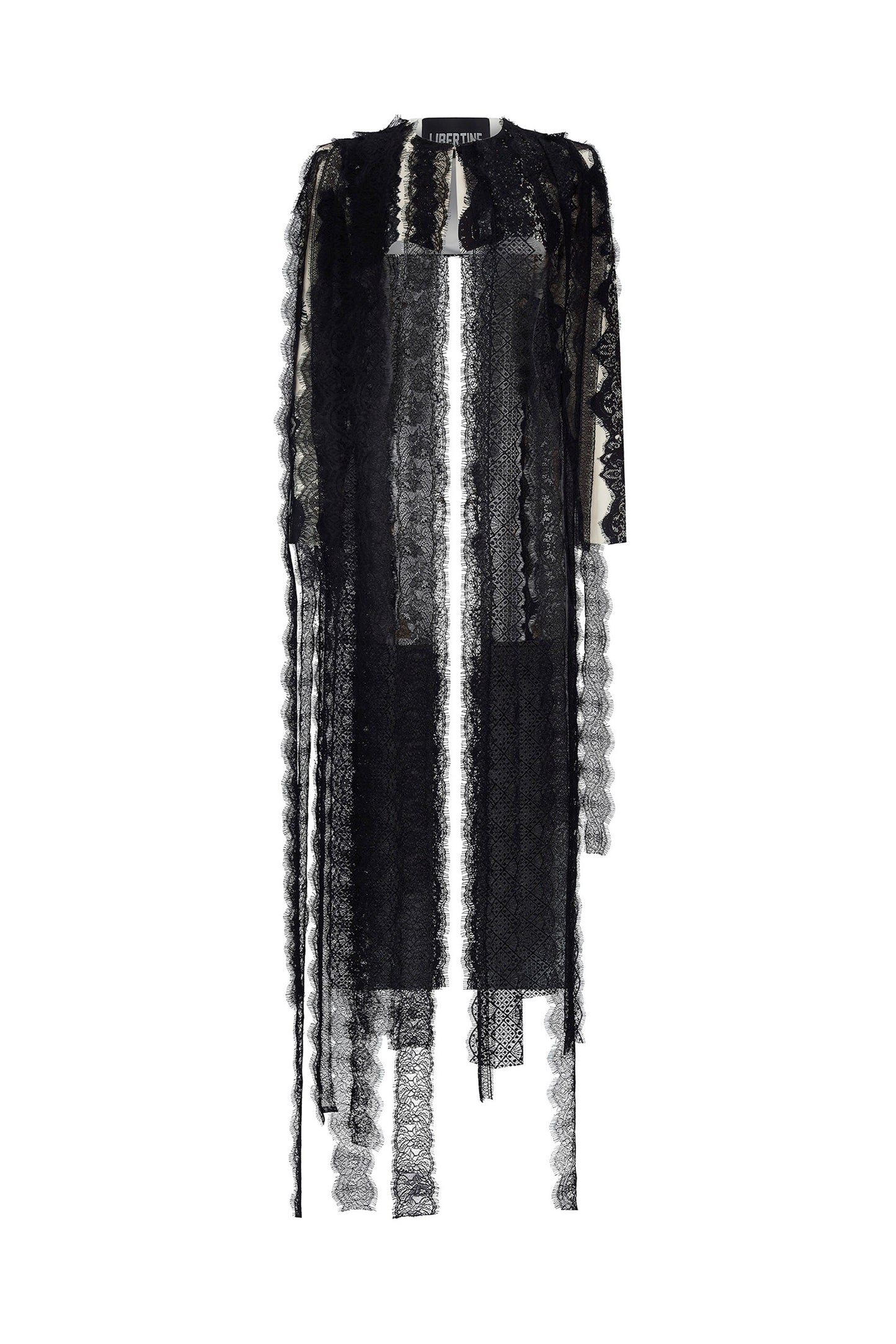 'VENETIAN LACE' FLY AWAY BOLERO WITH CRYSTALS - - Libertine