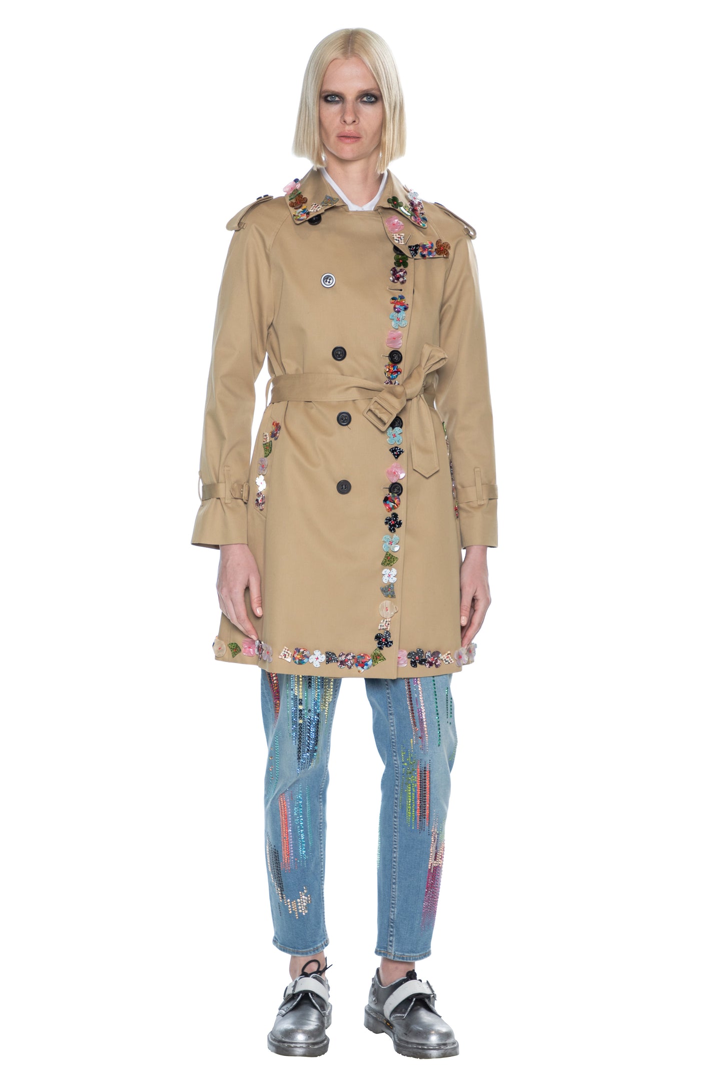 'BUTTON TOWN' TRENCH COAT