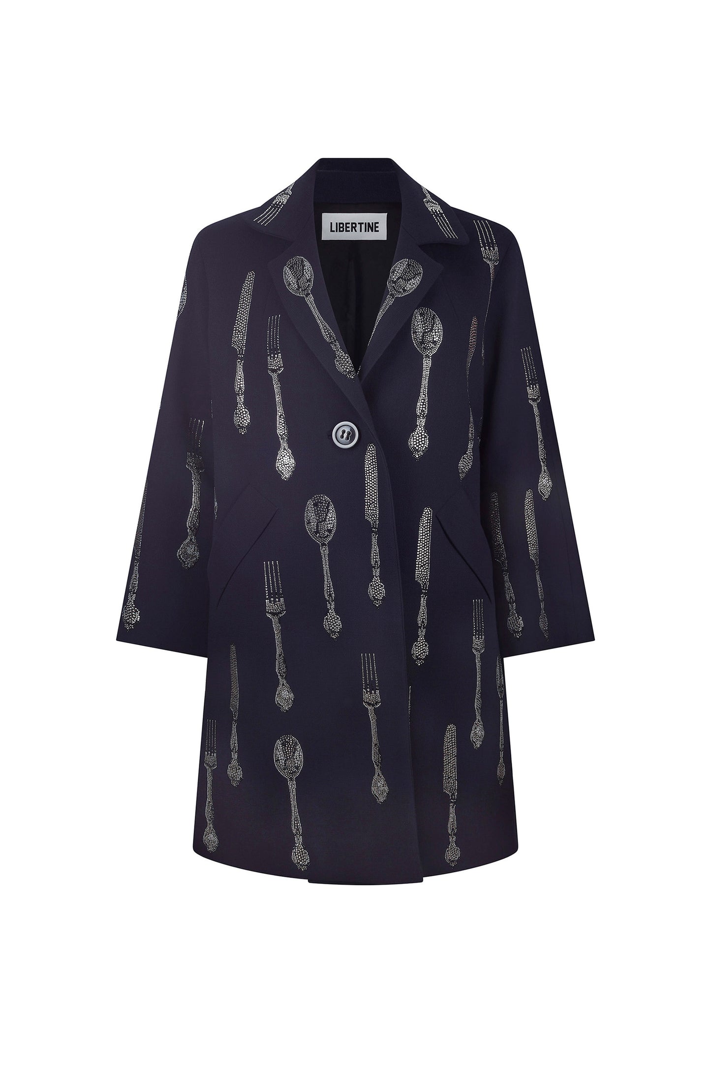 'MICHELIN STAR' NOTCHED LAPEL COAT - - Libertine