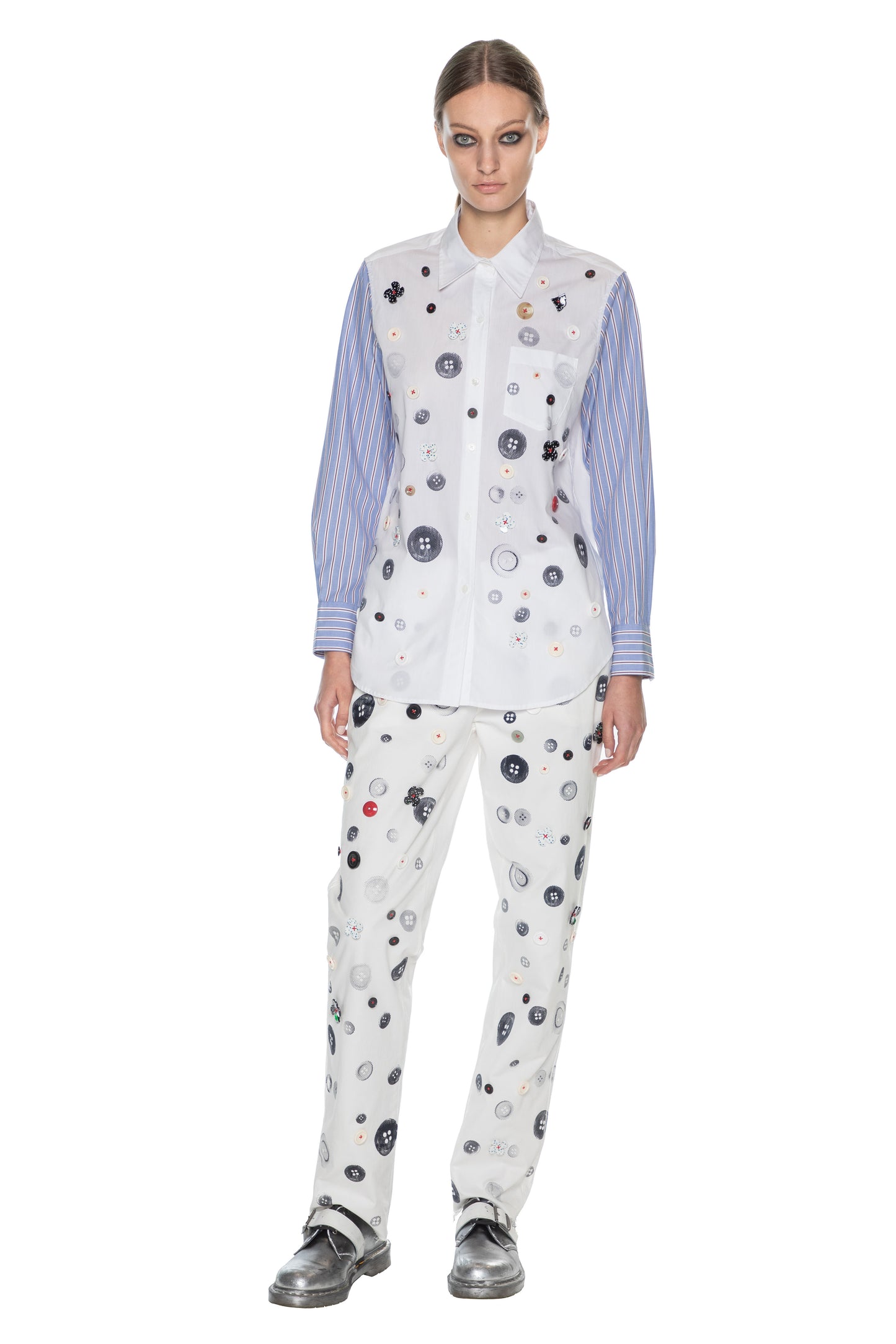 'EXISTENTIAL BUTTONS' CLASSIC SHIRT - - Libertine