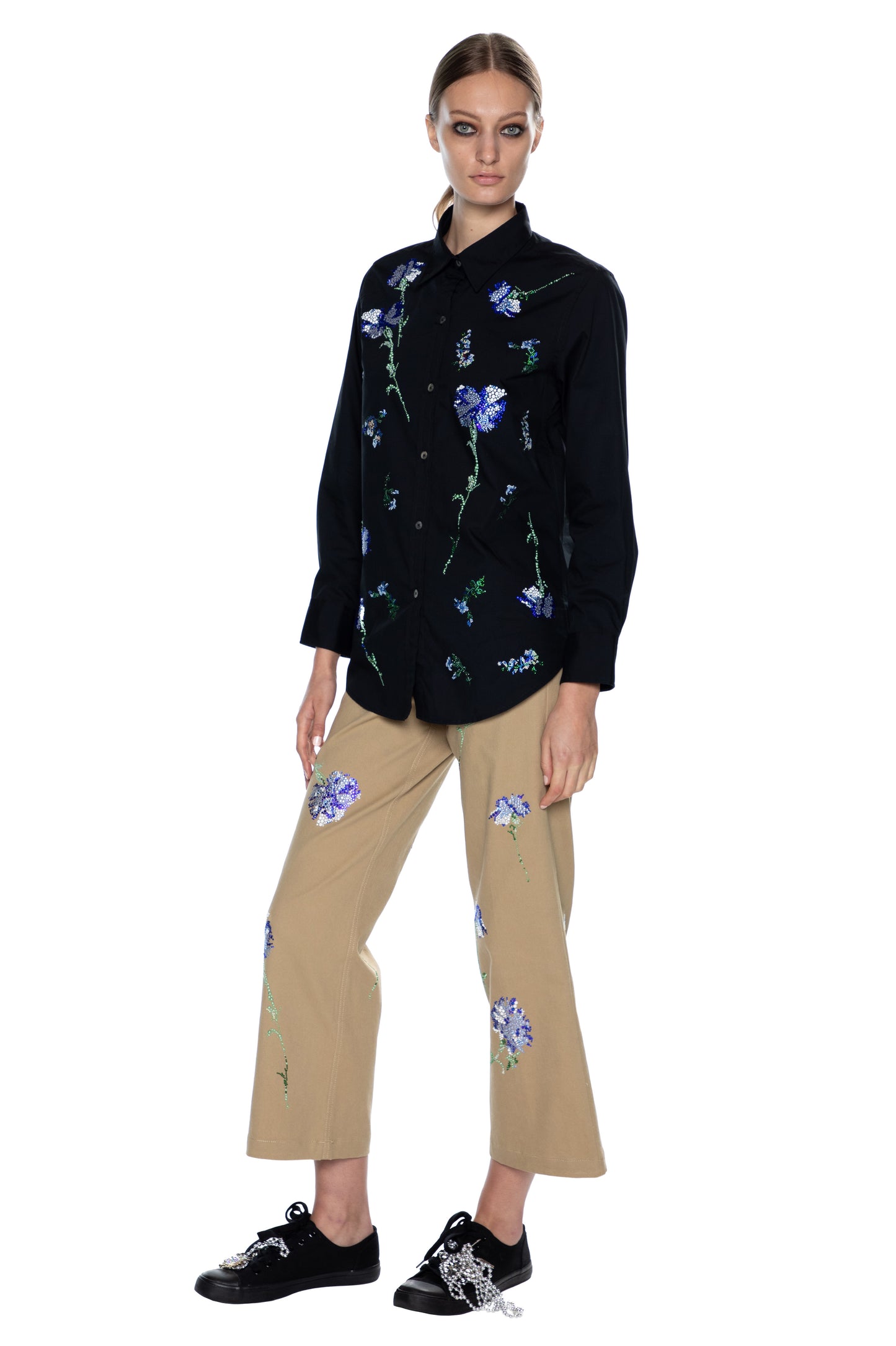 'CECIL BEATON BLUE CARNATION' NEW CLASSIC SHIRT - CLASSIC SHIRTS - Libertine