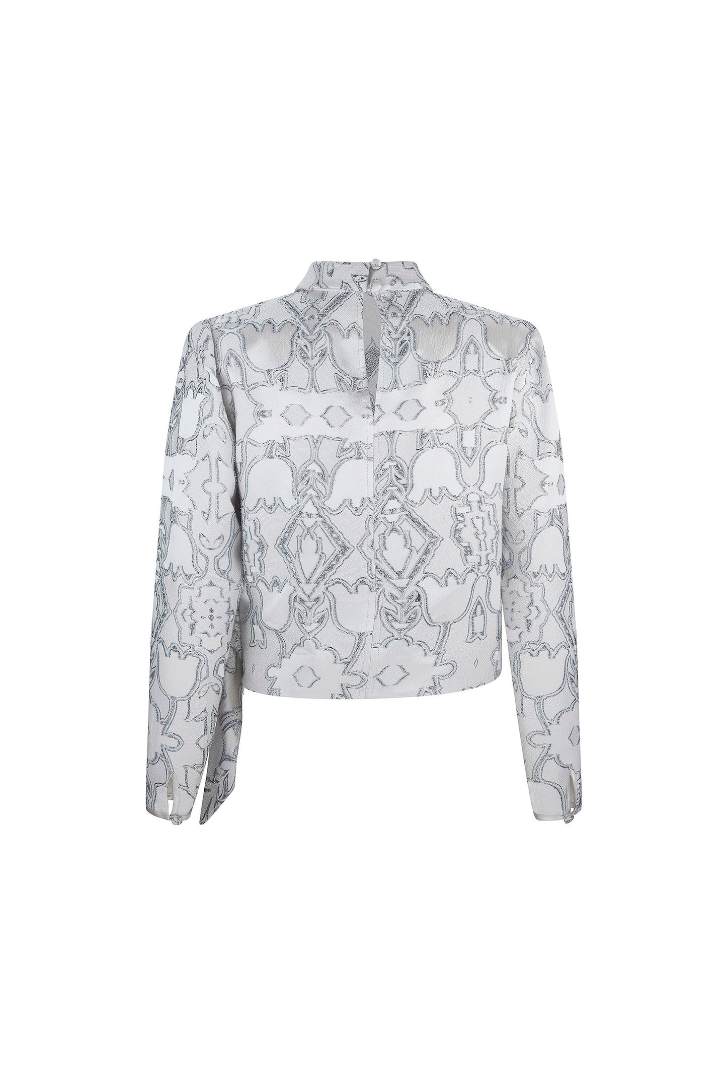 'VENETIAN SHADOWS' SIDE TIE BLOUSE - - Libertine