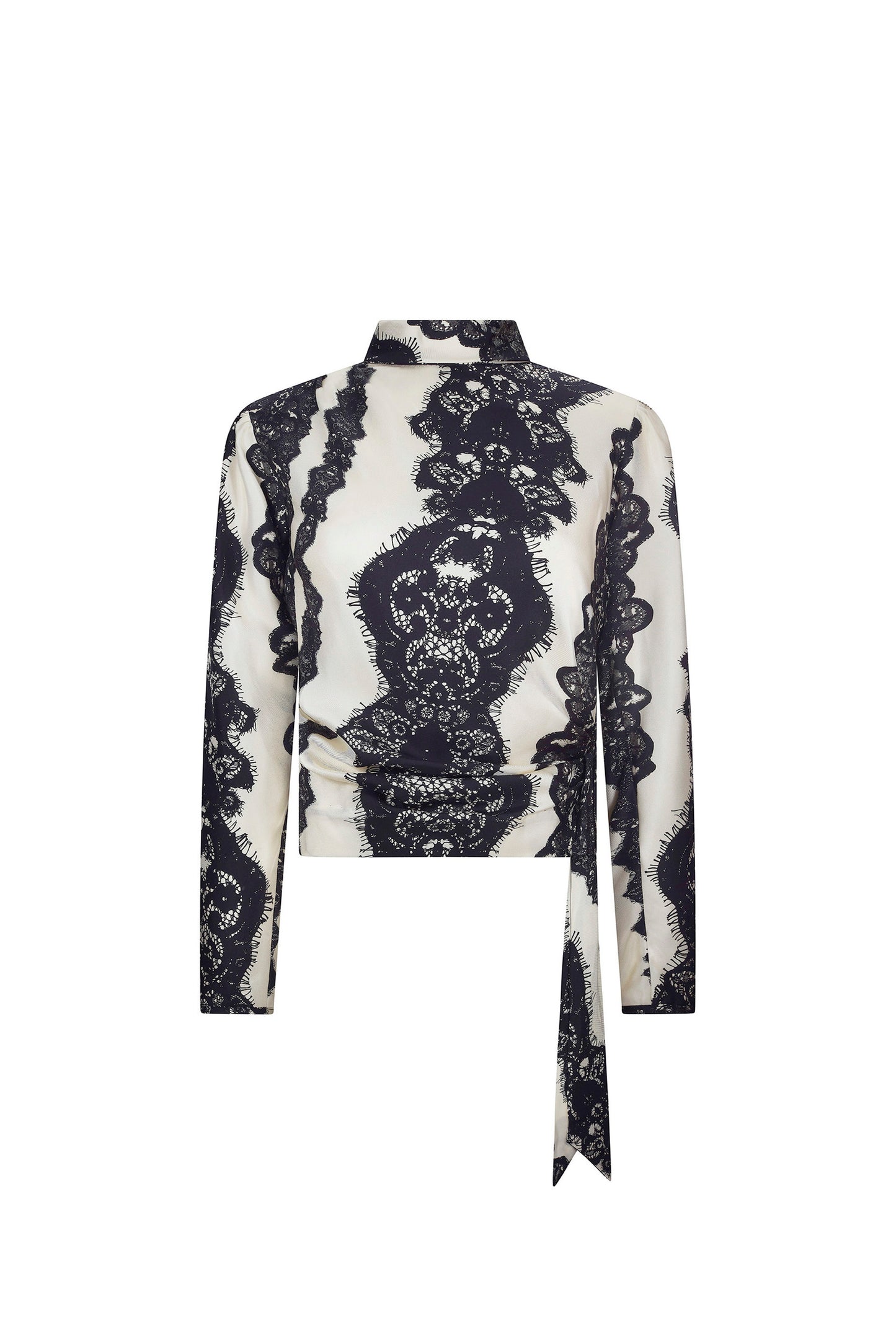'VENETIAN LACE' SIDE TIE BLOUSE - - Libertine