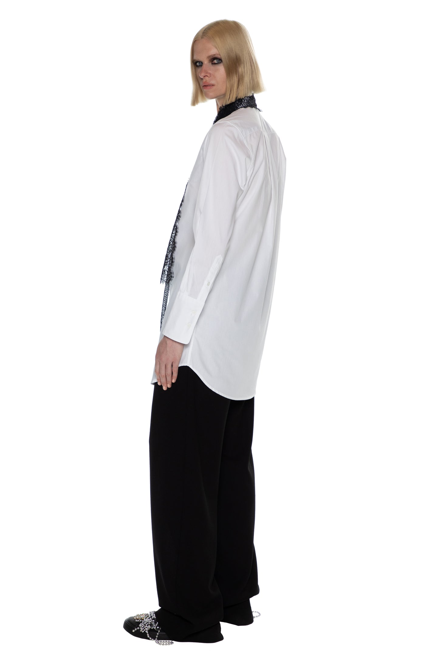 'VENETIAN LACE' LONG CLASSIC SHIRT - - Libertine