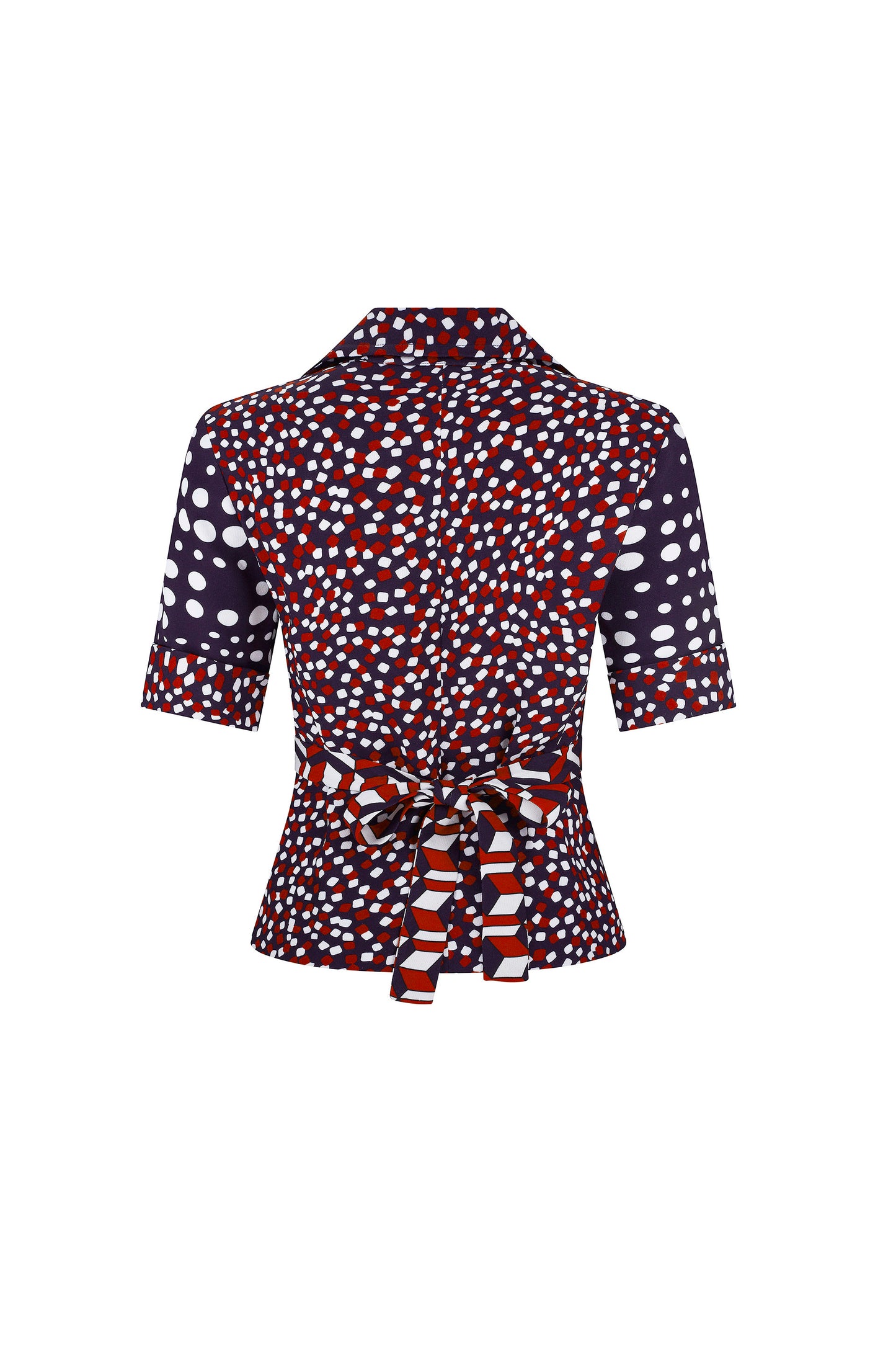 'RED WHITE AND BLUE MASH UP' JAZZY BLOUSE - - Libertine